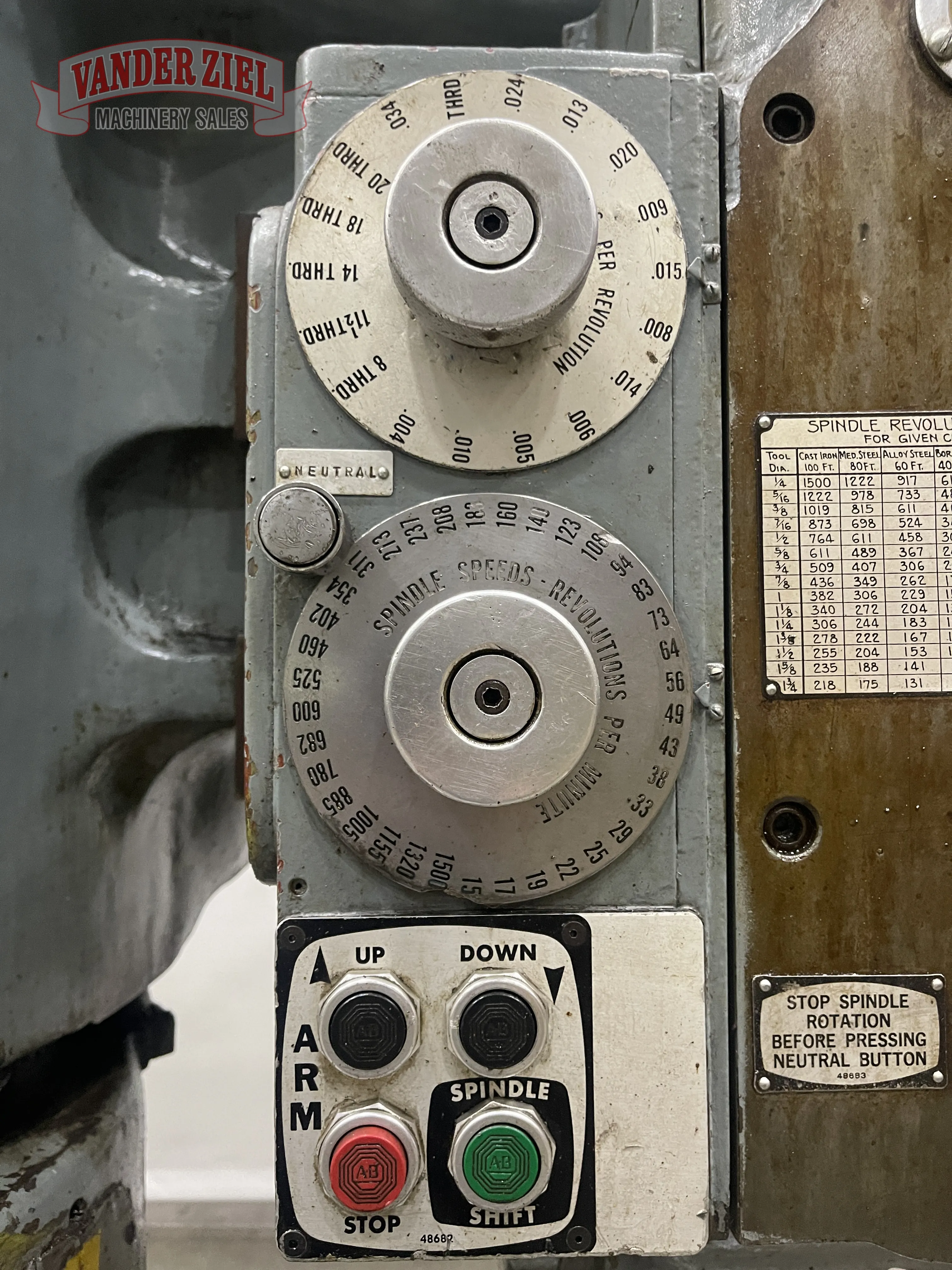 Carlton 7' x 19" Radial Arm Drill, Model 4A - Prefetch Image 44433
