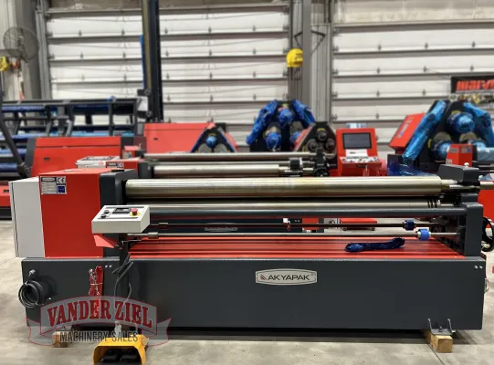 Akyapak ASM140-12/5.0 (4' x 1/4") 3 Roll Plate Bending Roll - NEW
