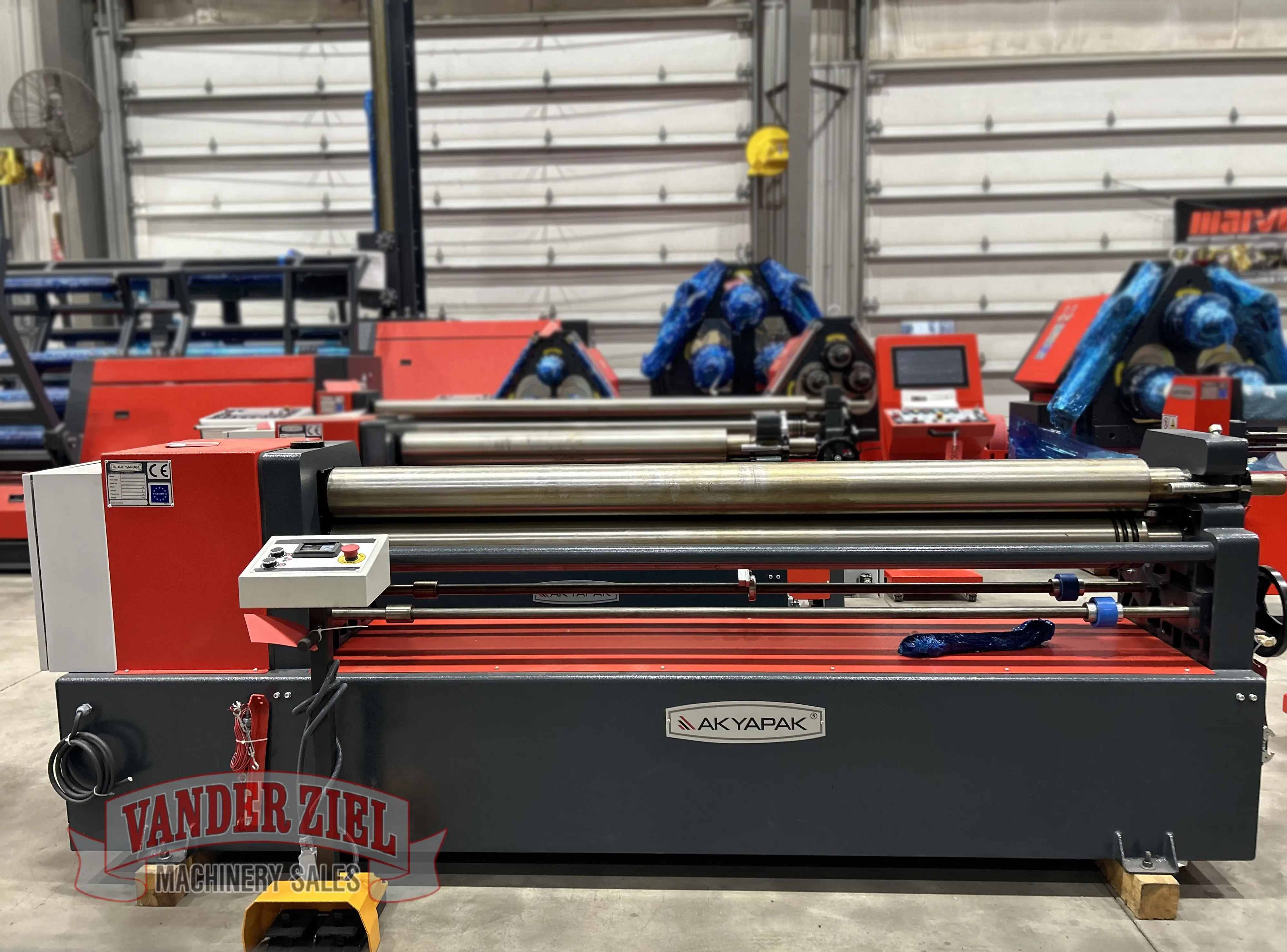 Akyapak ASM140-12/5.0 (4' x 1/4") 3 Roll Plate Bending Roll - NEW - Main Image 1