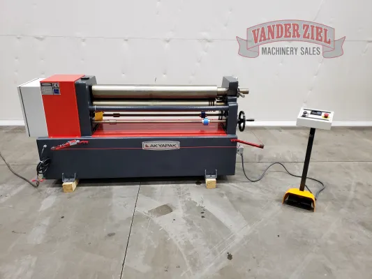 Akyapak ASM140-12/5.0 (4' x 1/4") 3 Roll Plate Bending Roll - NEW