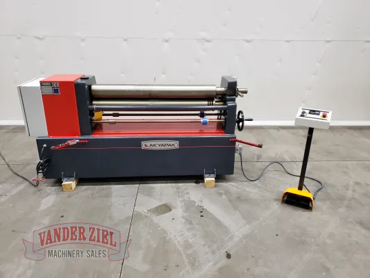 Akyapak ASM140-12/5.0 (4' x 1/4") 3 Roll Plate Bending Roll - NEW