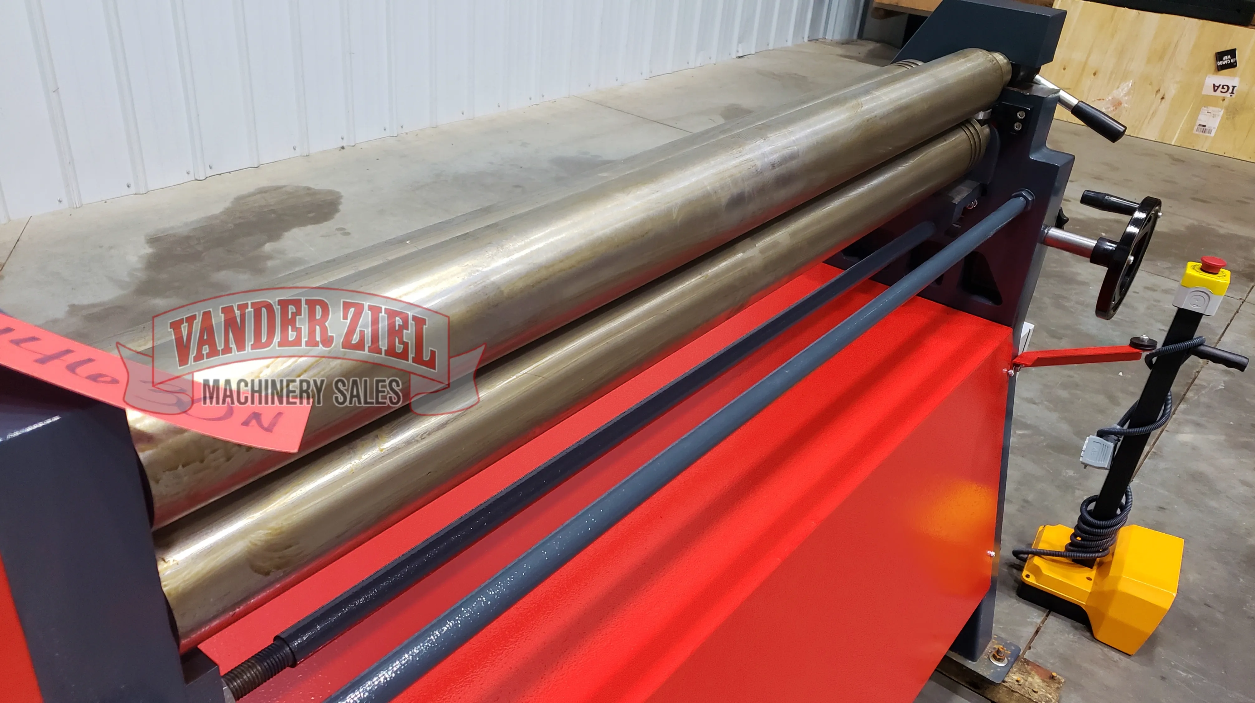 Akyapak 4'x11 GA 3 Roll Initial Pinch Plate Roll, Model AS90-12/2.5 - NEW - Prefetch Image 44566