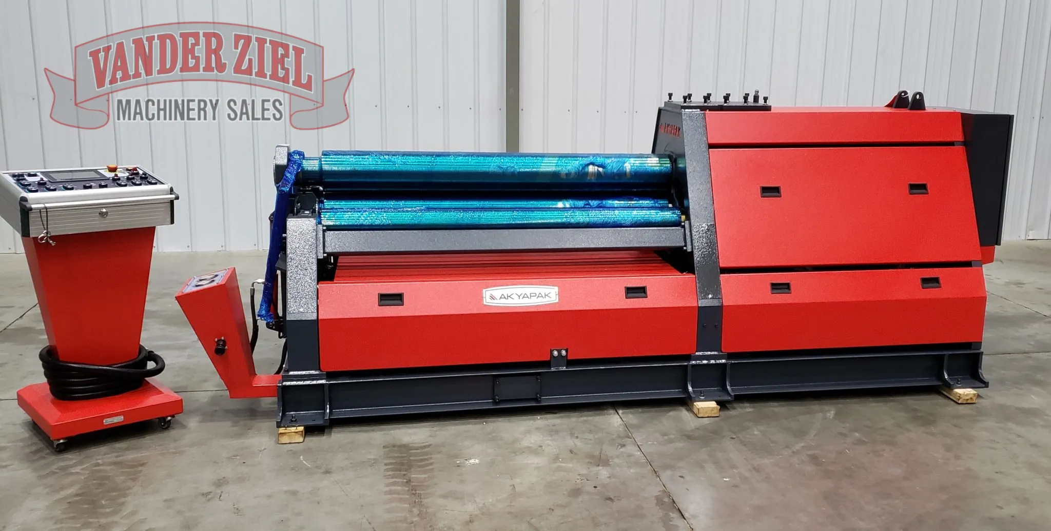 Akyapak 5′ x 3/8″ Four Roll Hydraulic Plate Bending Roll, Model AHS 15/08 – NEW - Prefetch Image 44579