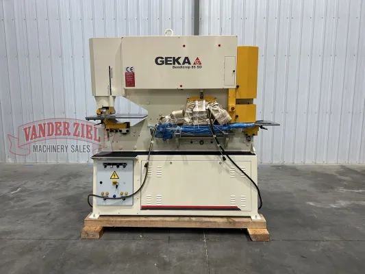 Geka 85 Ton Ironworker, Model Bendicrop 85SD, With Holders - NEW