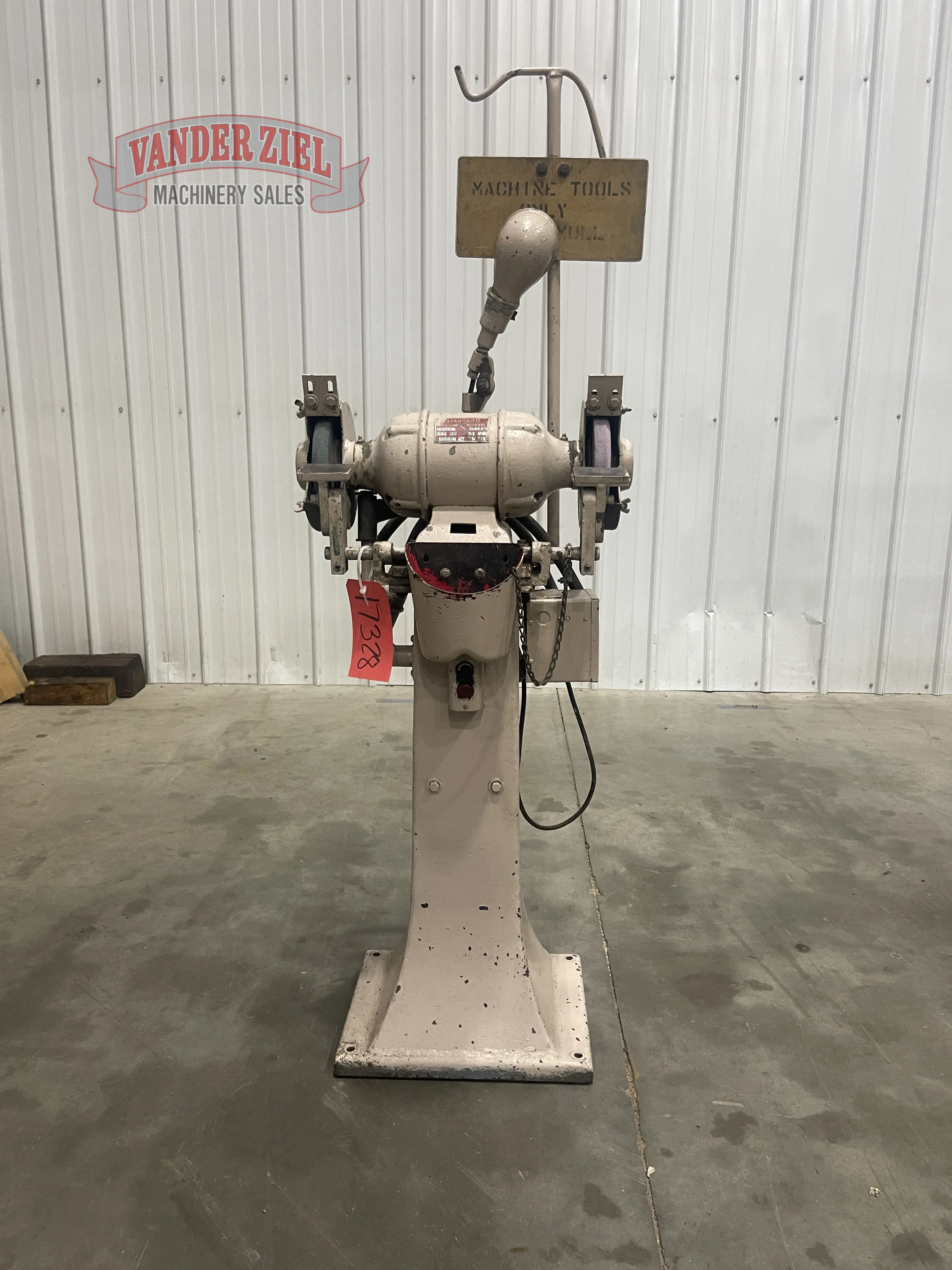 US Industrial Pedestal Grinder - Main Image 1