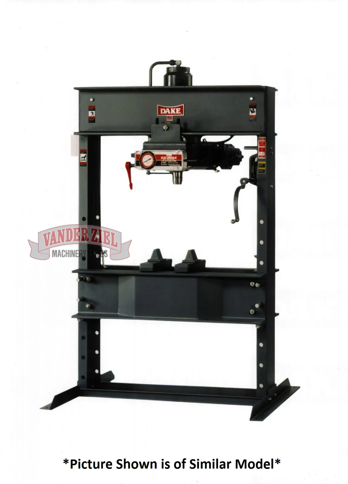 Dake 50 Ton Elec-Draulic I H-Frame Press, Model 5-050 - NEW - Main Image 1