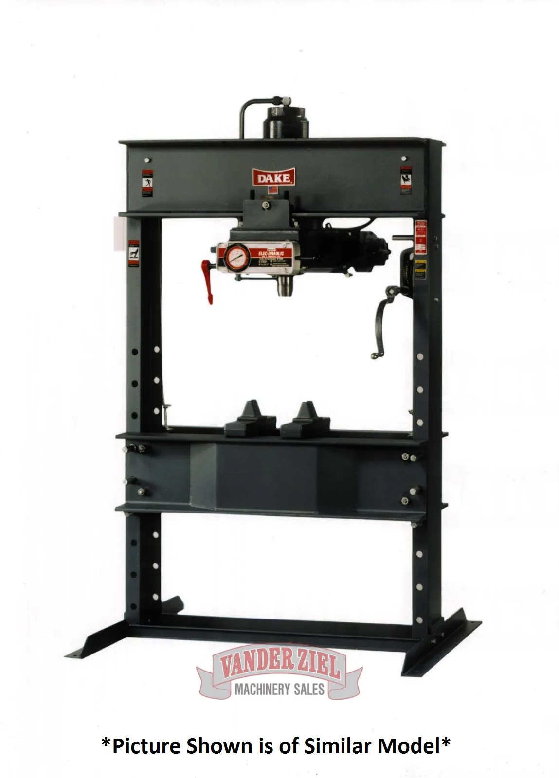 Dake 150 Ton Elec-Draulic I H-Frame Press, Model 5-150 - NEW - Main Image 1