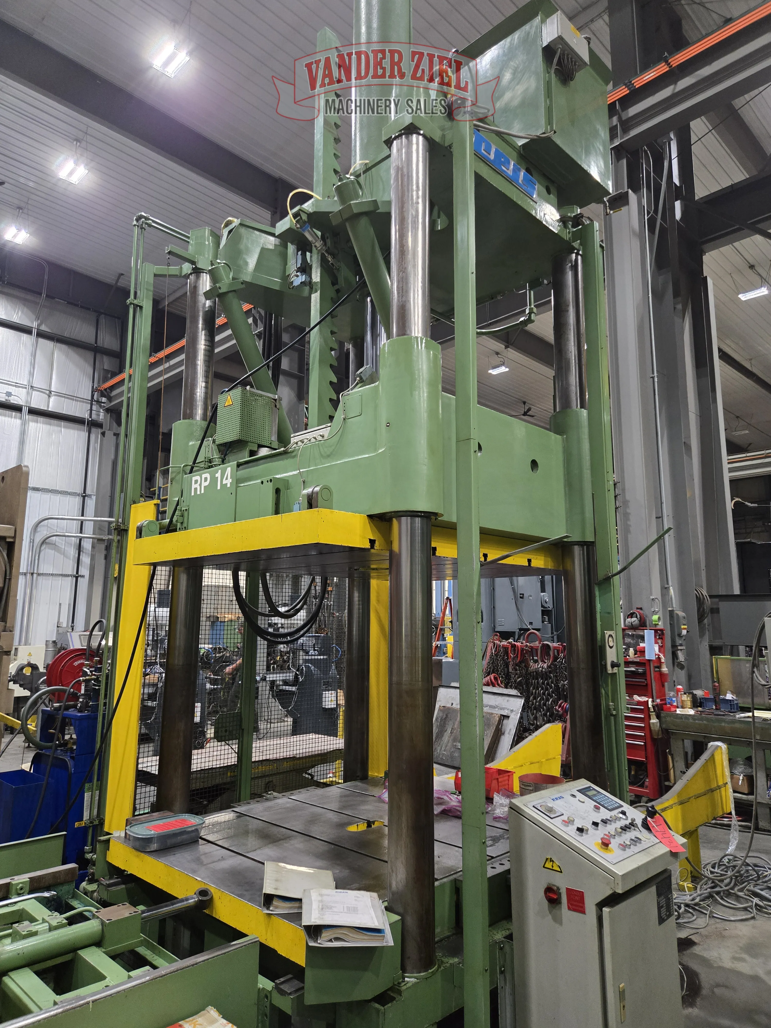 Reis 100 Ton Hydraulic Spotting Press, Model TUS-160S-100 - Main Image 1