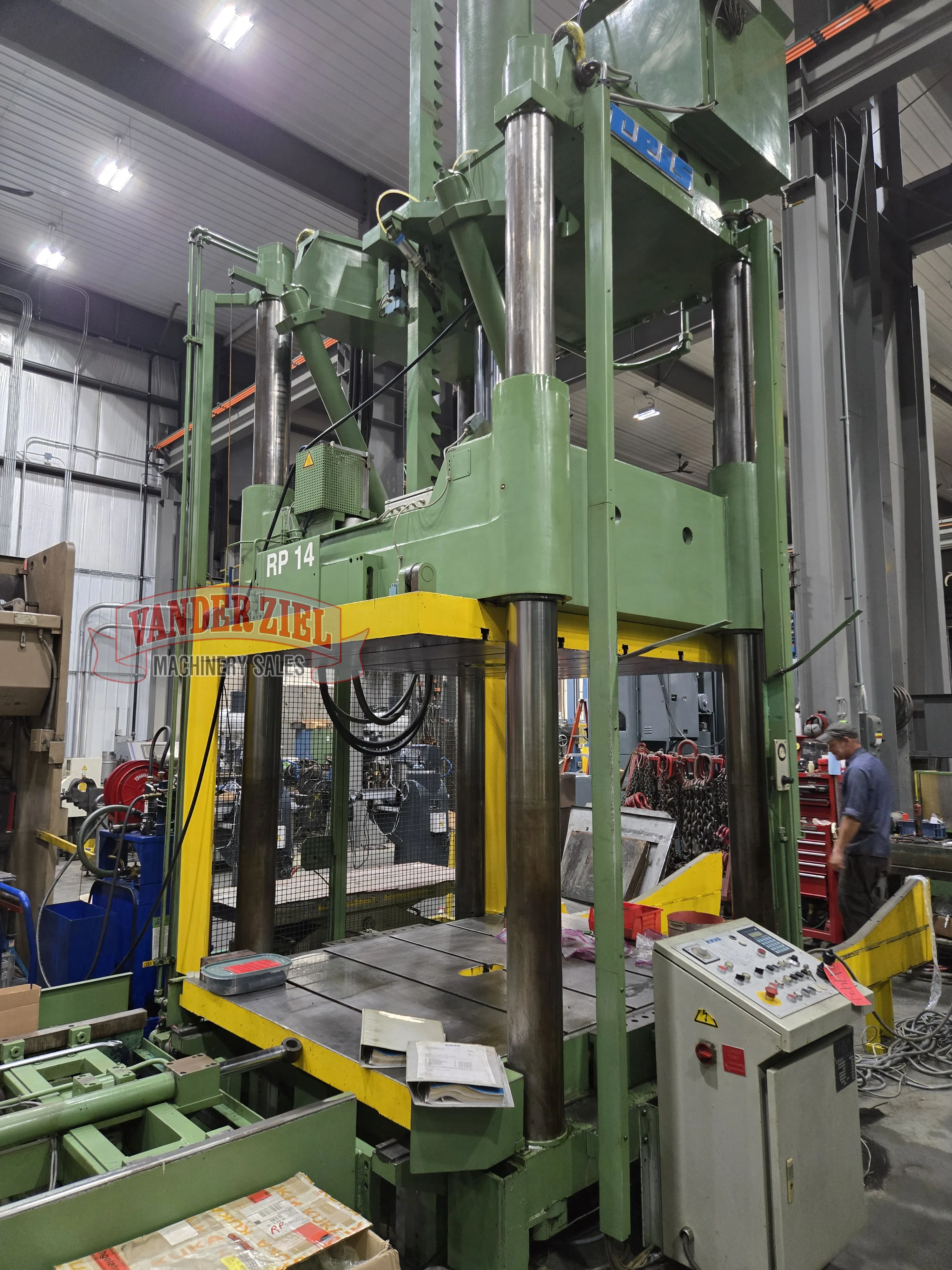 Reis 100 Ton Hydraulic Spotting Press, Model TUS-160S-100 - Prefetch Image 45258