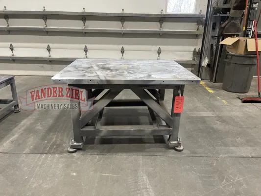 40" x 48" x 29" H Steel Table, 1.5" Thick