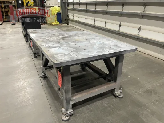 40" x 48" x 29" H Steel Table, 1.5" Thick - Gallery Thumbnail 2