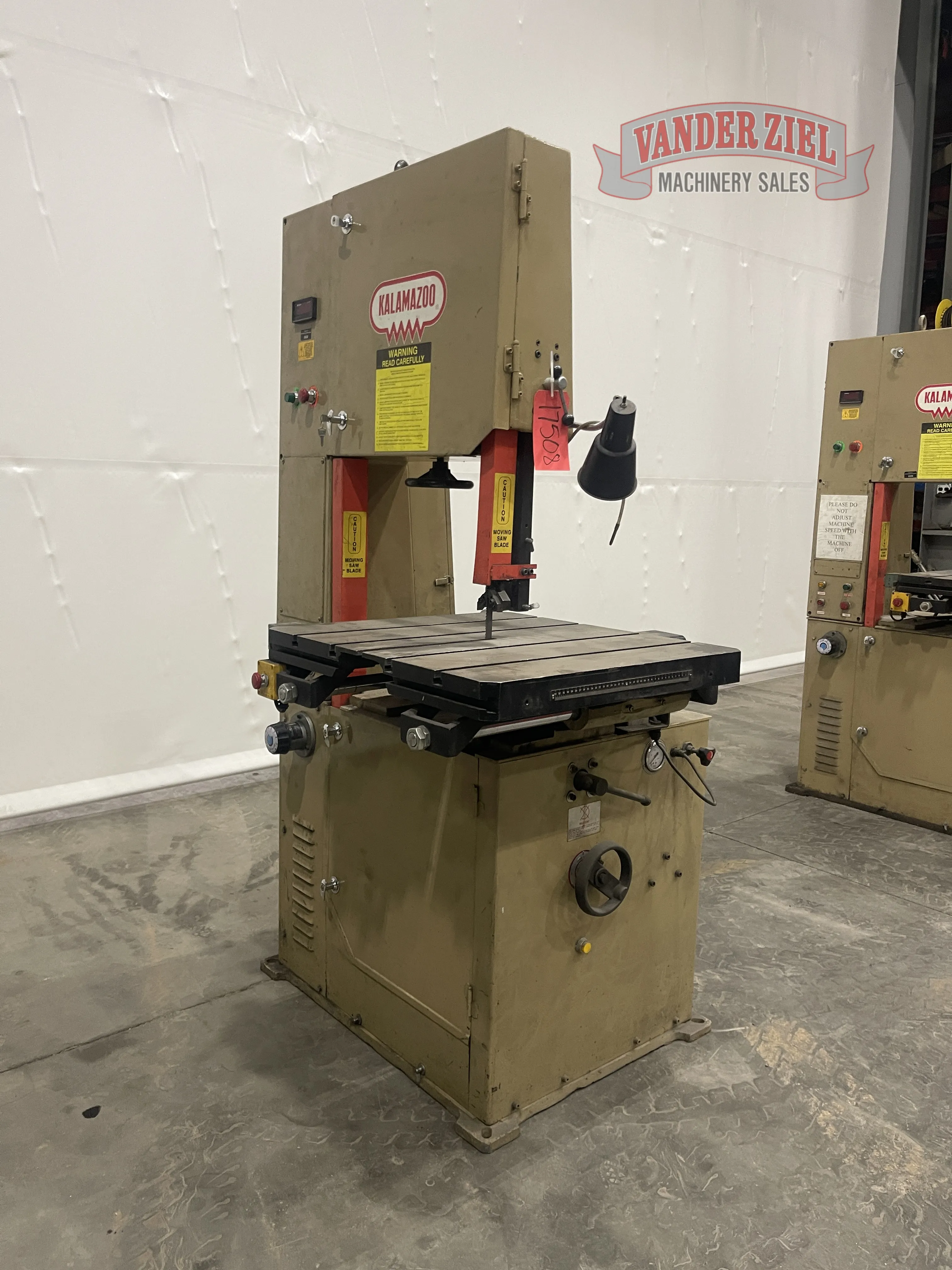 Kalamazoo Vertical Bandsaw - Prefetch Image 45588
