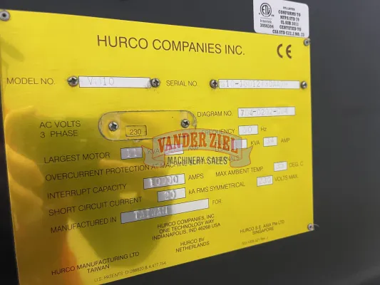 Hurco VM10i Vertical Machining Center, Model VM10 2013 - Gallery Thumbnail 7