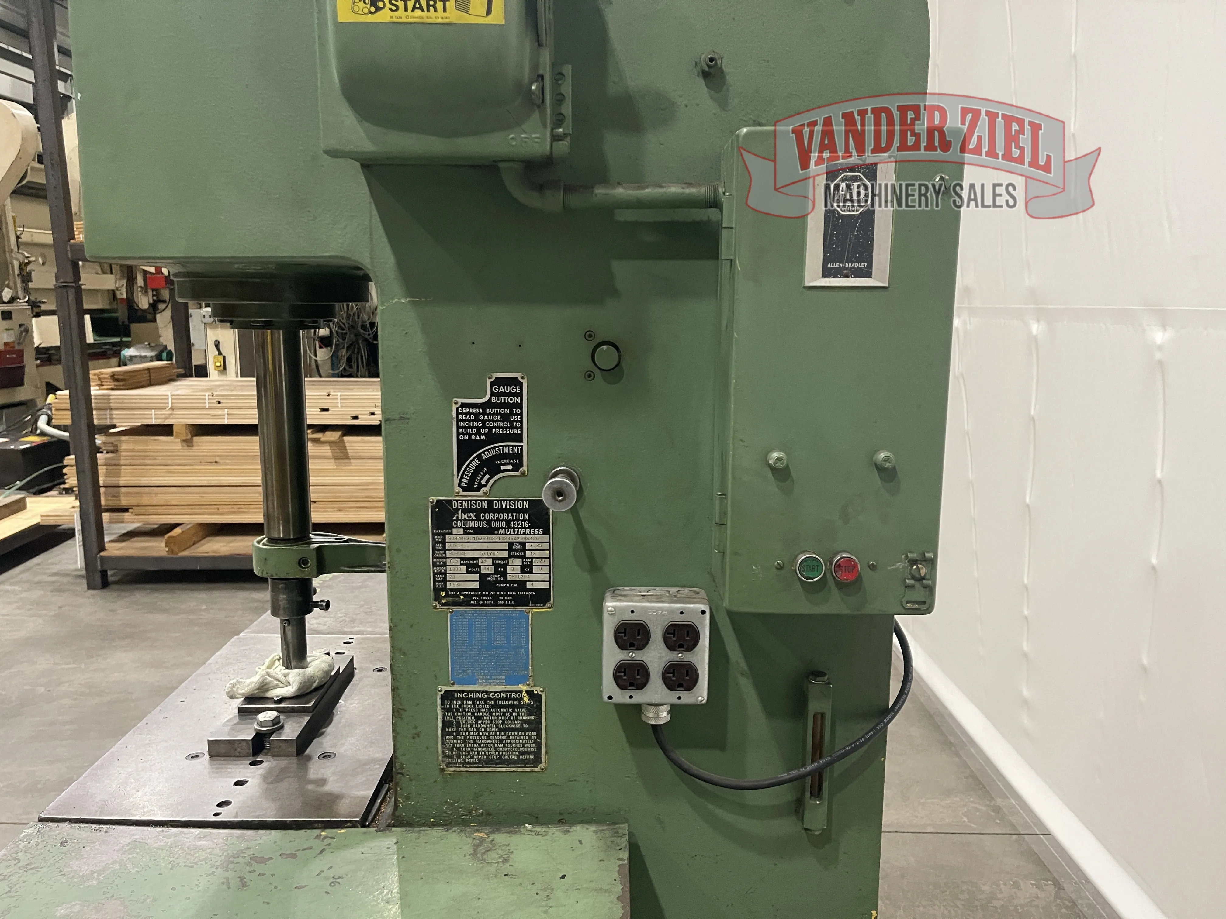 Denison 8-Ton Multipress - Prefetch Image 45867