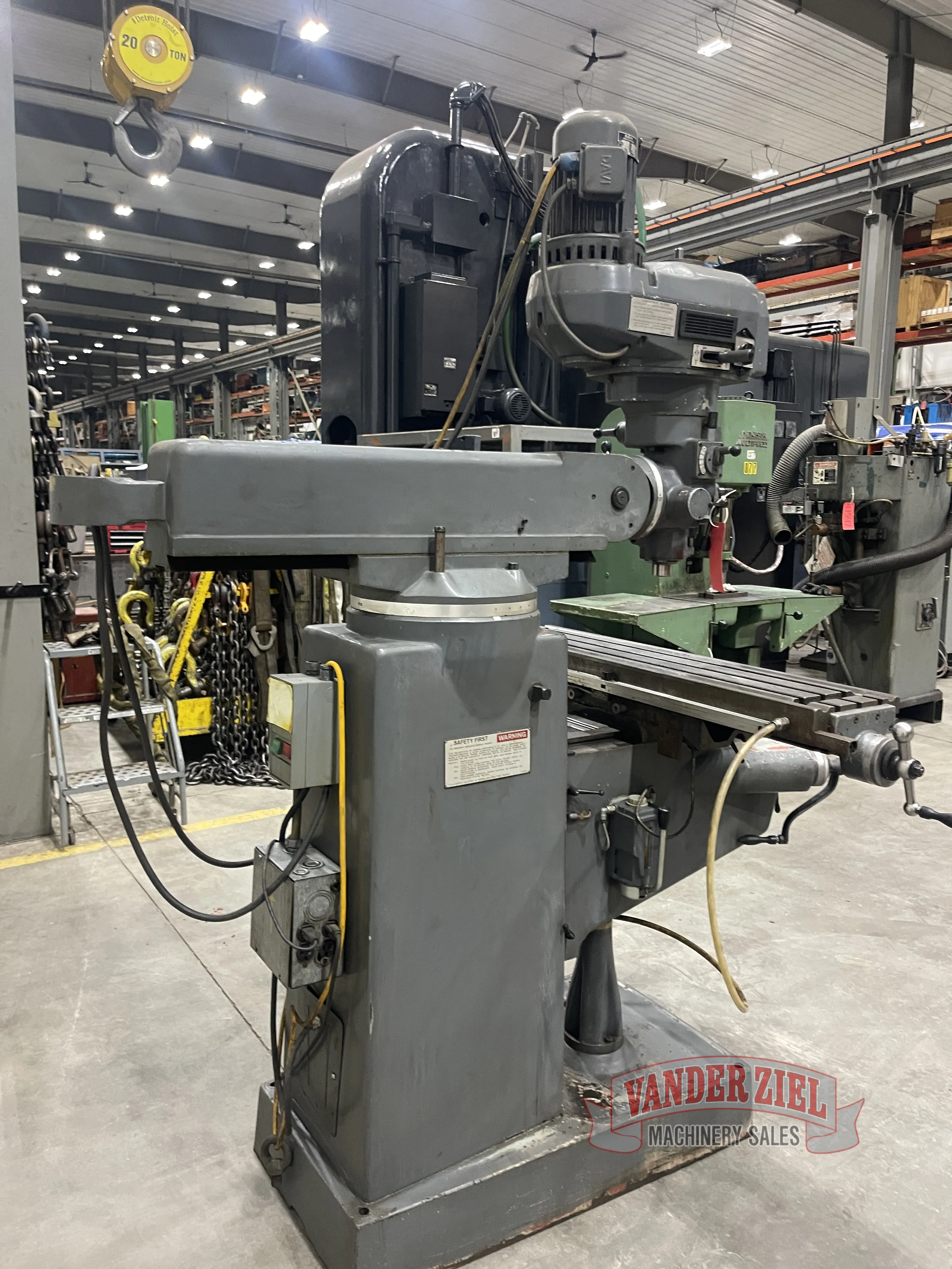 Lagun 10" x 44" Table Vertical Knee Mill, Model FTV-1, 3 HP - Prefetch Image 45880