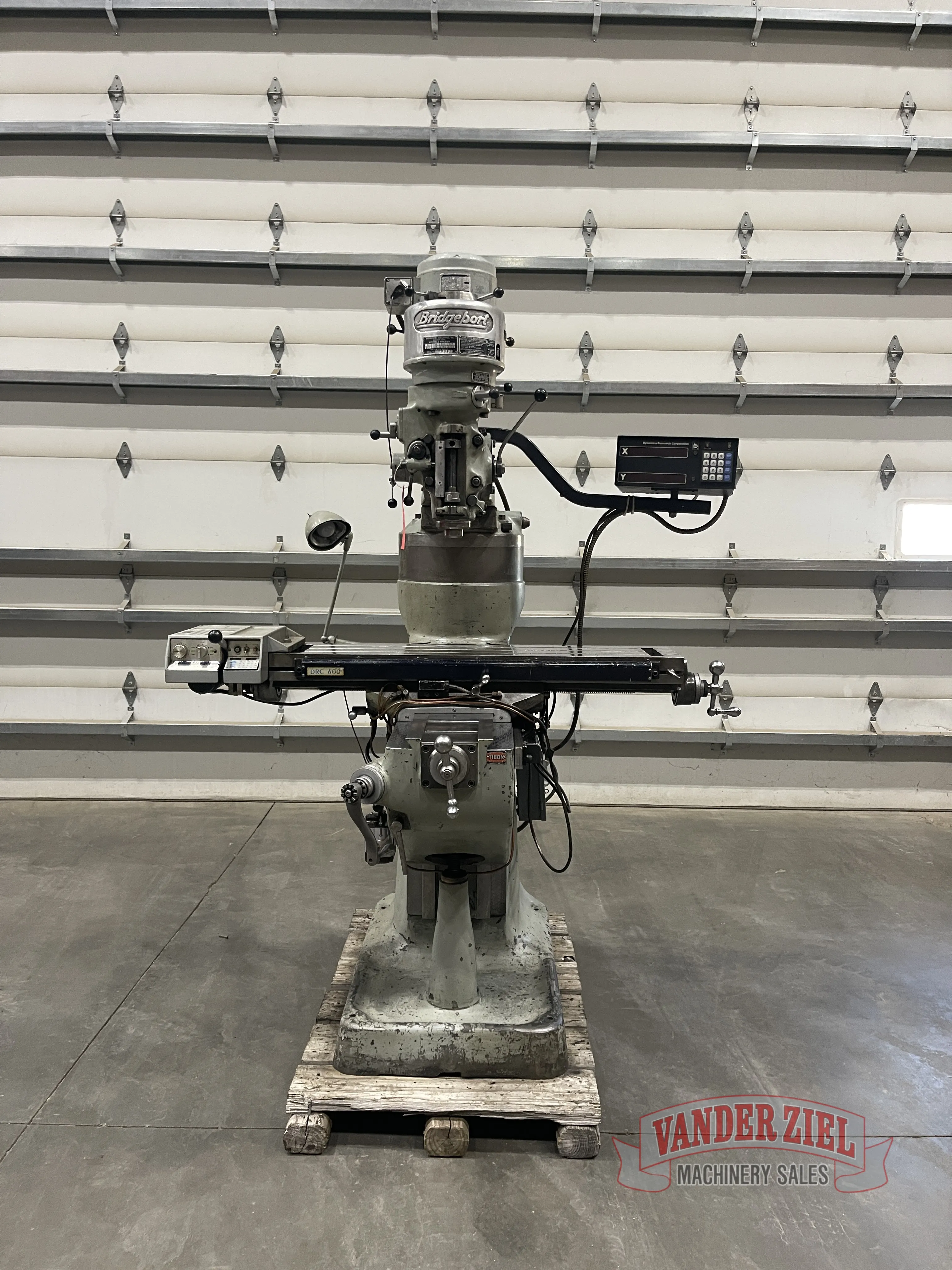 Bridgeport Step Pulley Vertical Knee Mill, 9” x 42” Table, 1 HP - Main Image 1
