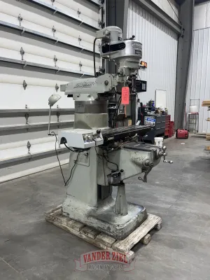 Bridgeport Step Pulley Vertical Knee Mill, 9” x 42” Table, 1 HP - Gallery Thumbnail 3