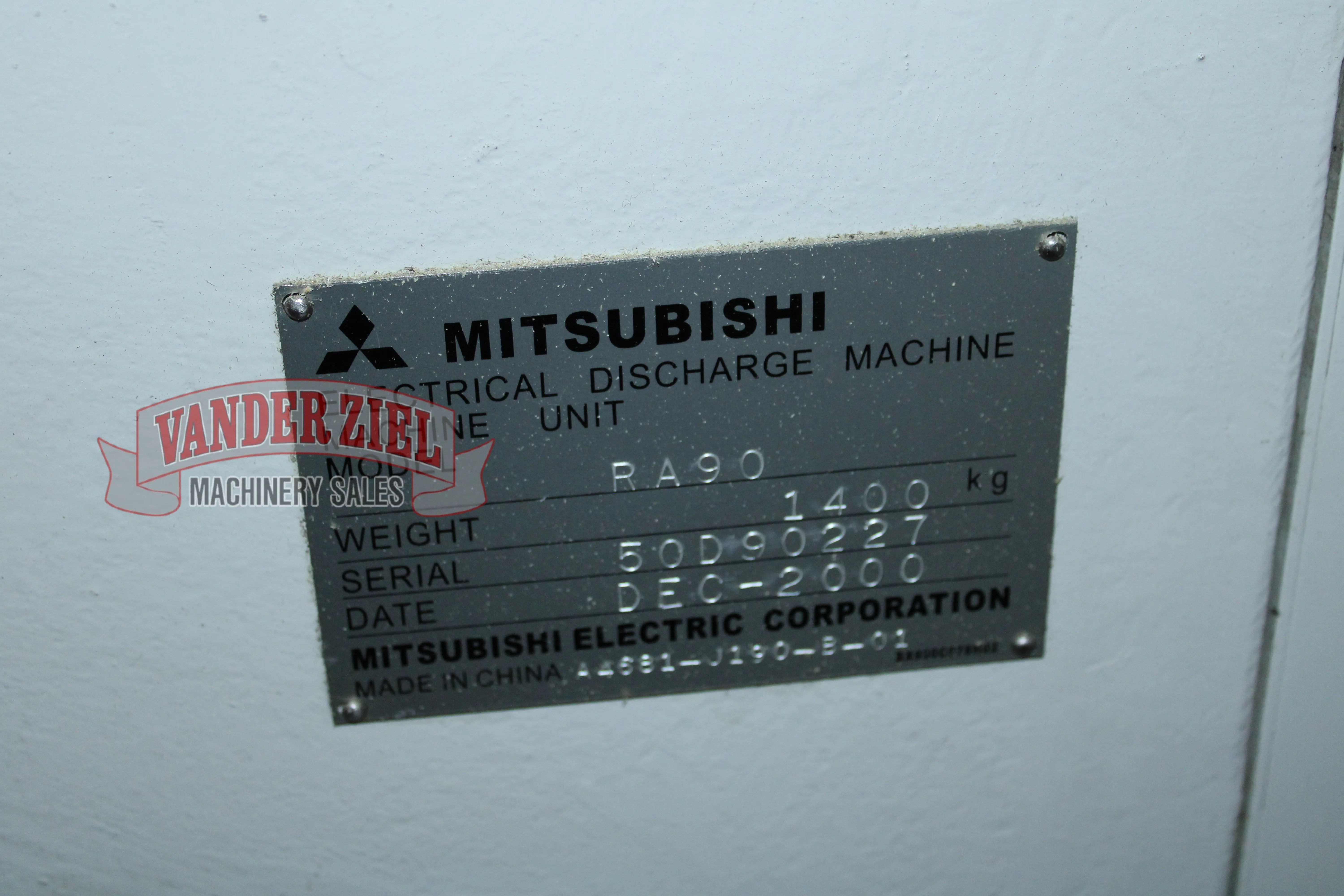 Mitsubishi RA90 CNC Wire EDM, Mitsubishi RAS-1 CNC Control - Prefetch Image 46241