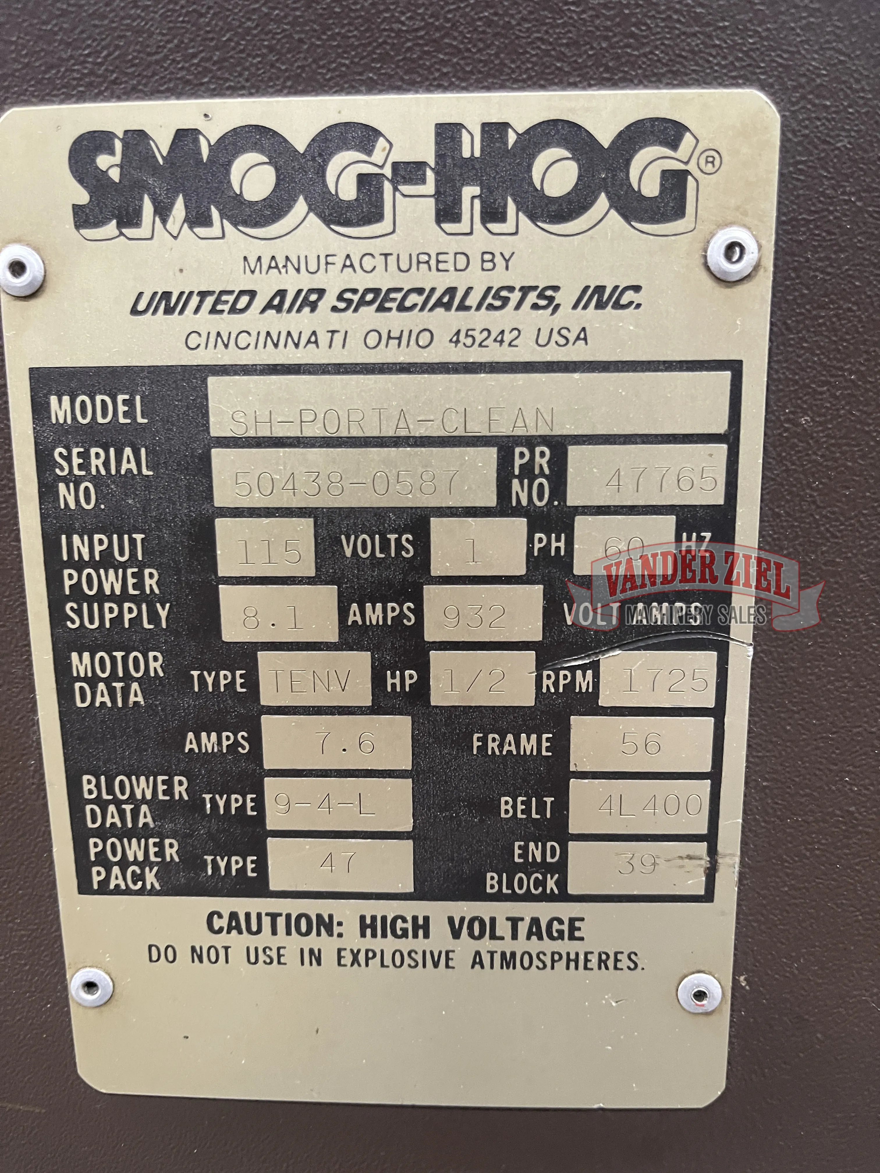 Smog Hog Fume Extractor - Prefetch Image 46452