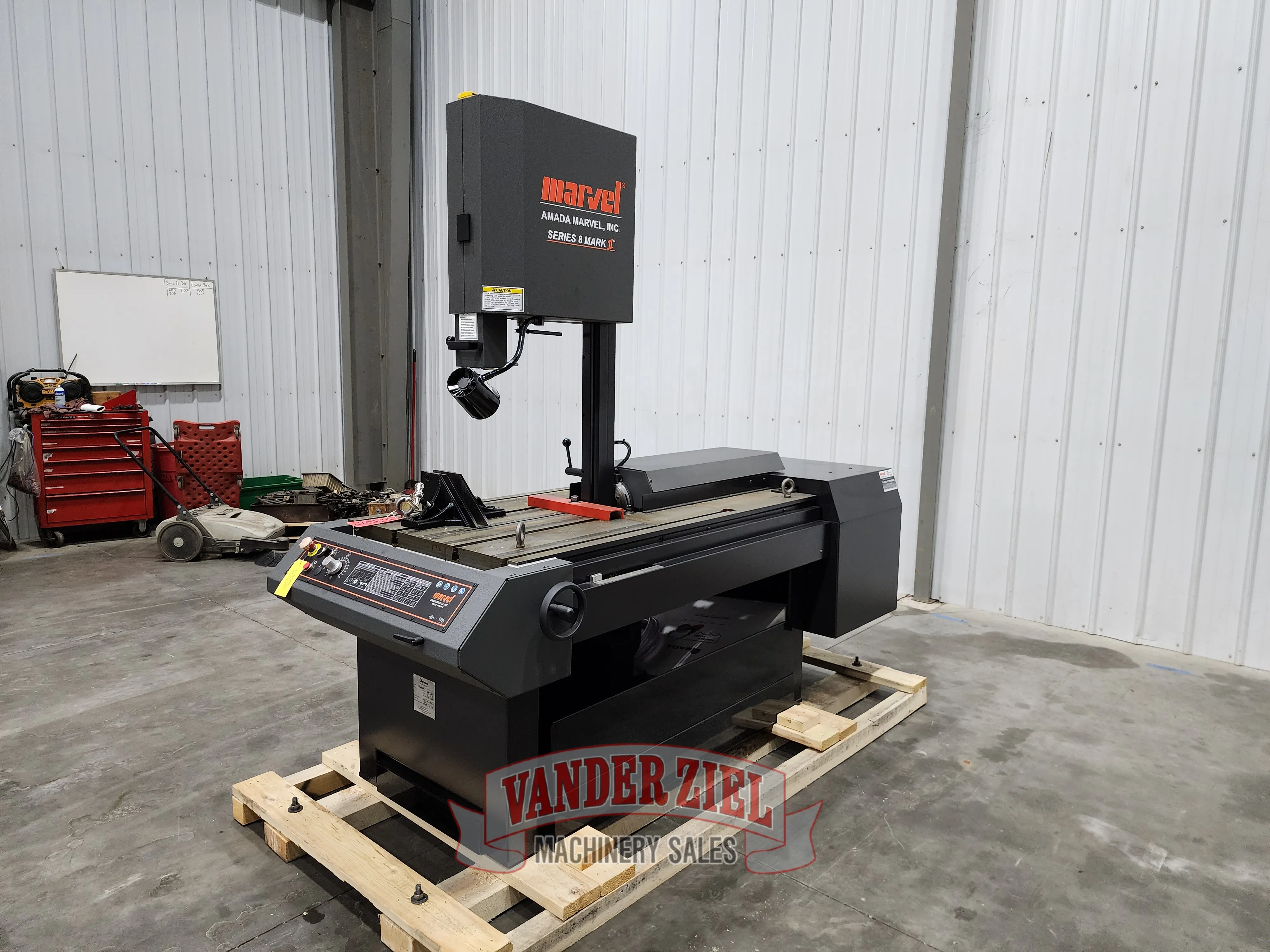 Marvel Model 8 Mark II Vertical Tilt Frame Saw, 18″ x 22″ Capacity 480V – NEW - Main Image 1