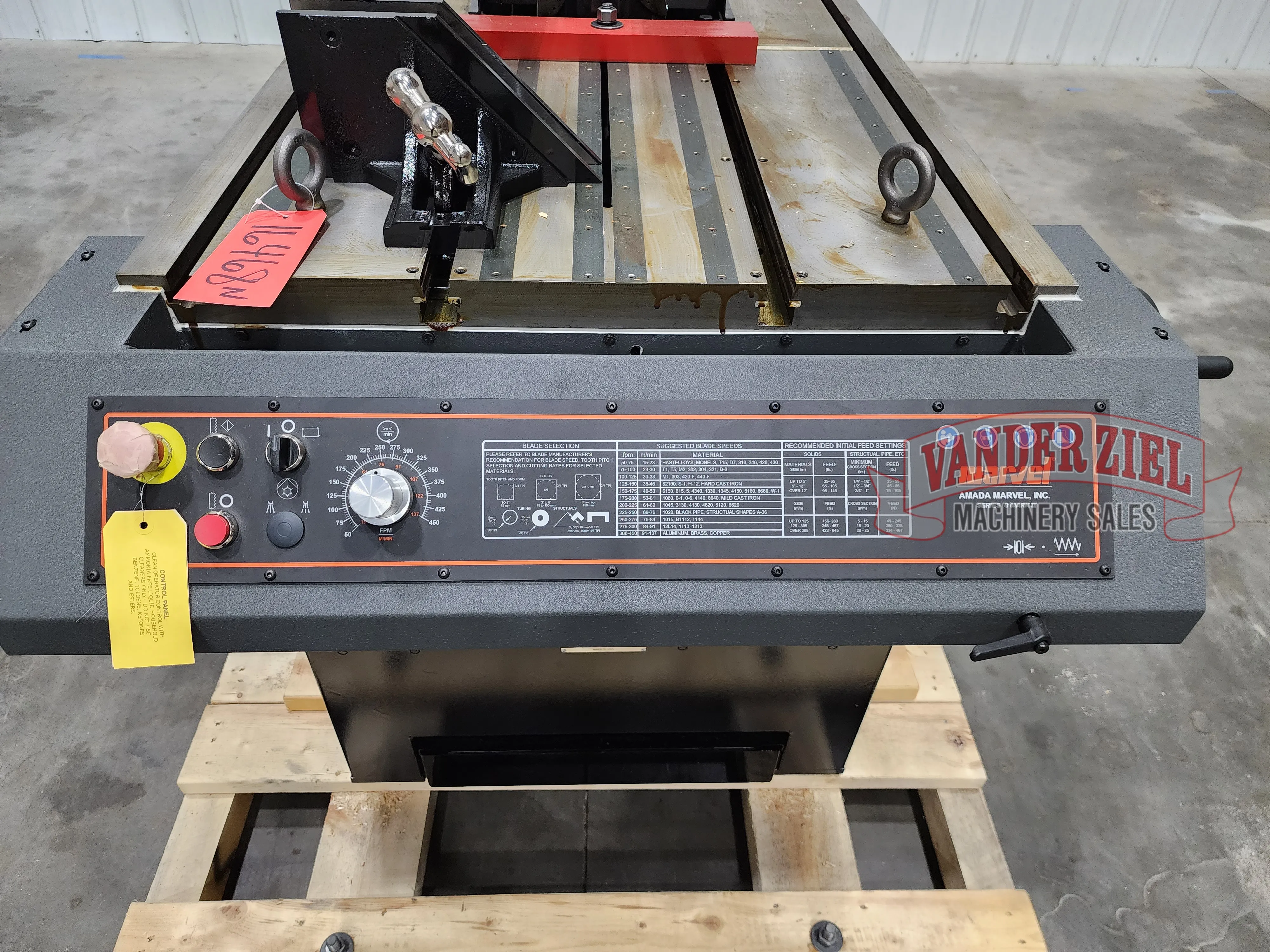 Marvel Model 8 Mark II Vertical Tilt Frame Saw, 18″ x 22″ Capacity 480V – NEW - Prefetch Image 46541