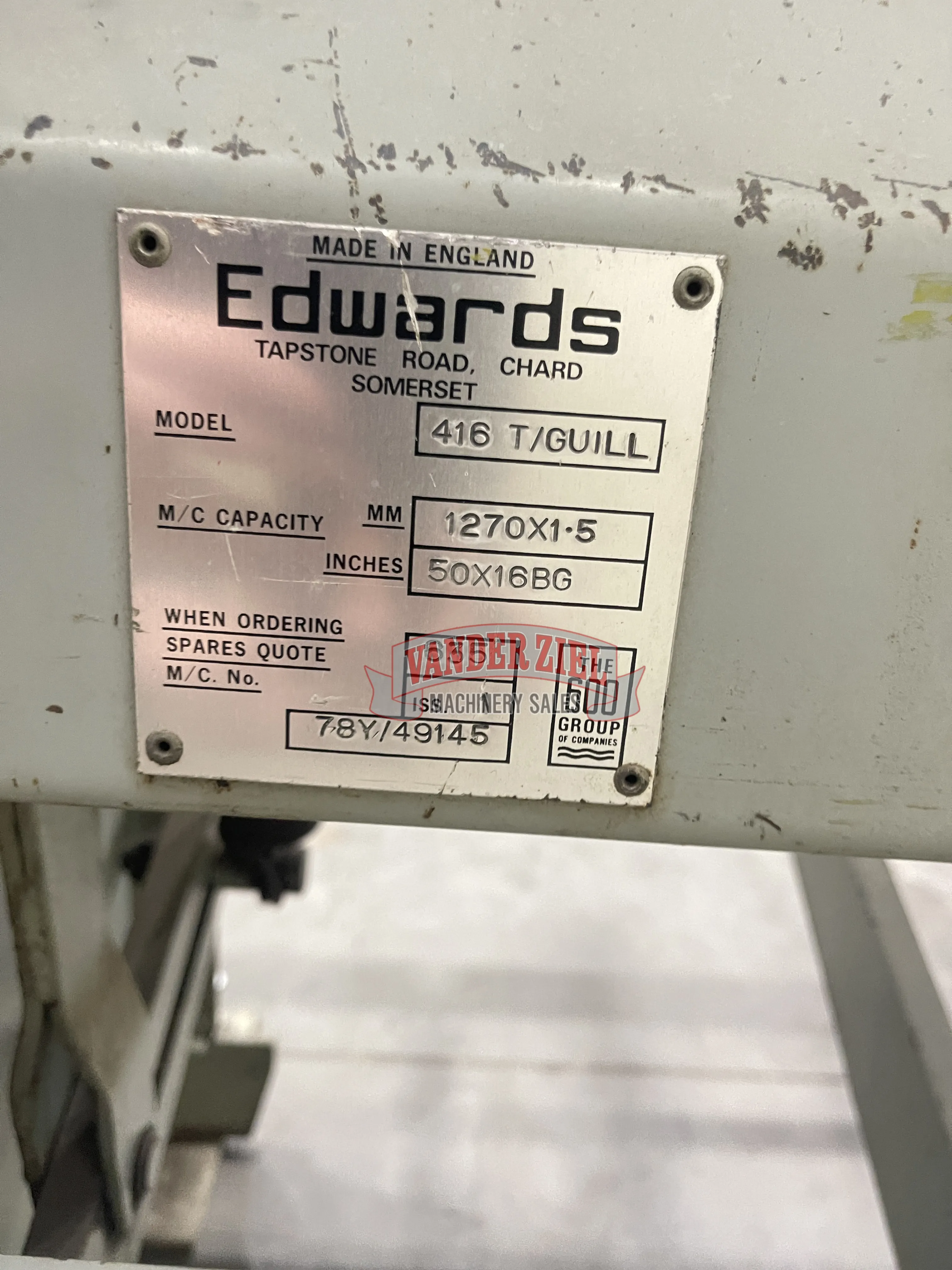Edwards 50" x 16 GA Pedicut 600 Foot Shear - Prefetch Image 46812