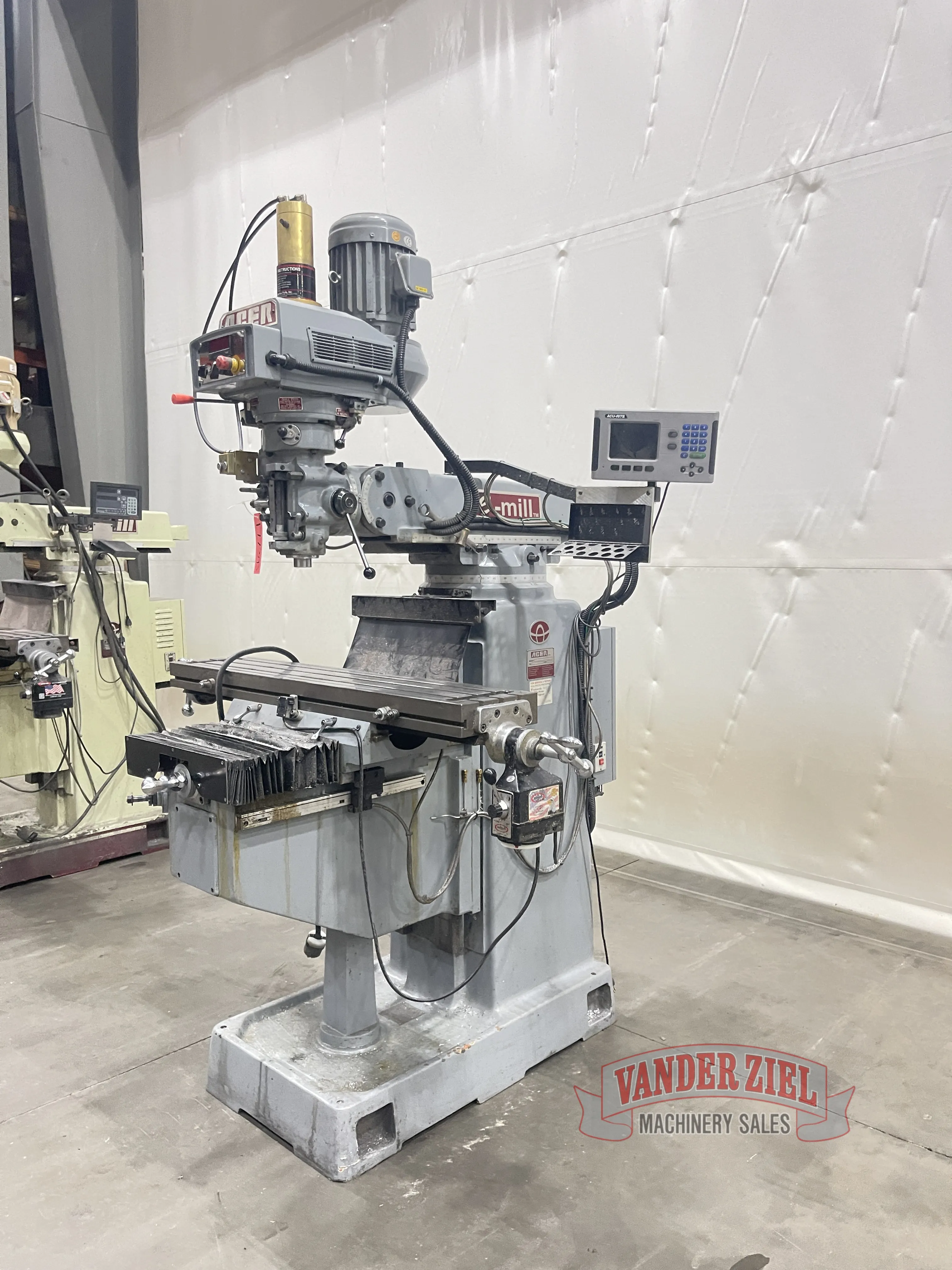 Acer EVS-3VKH Vertical Knee Mill, 10" x 50" Table - Prefetch Image 47013