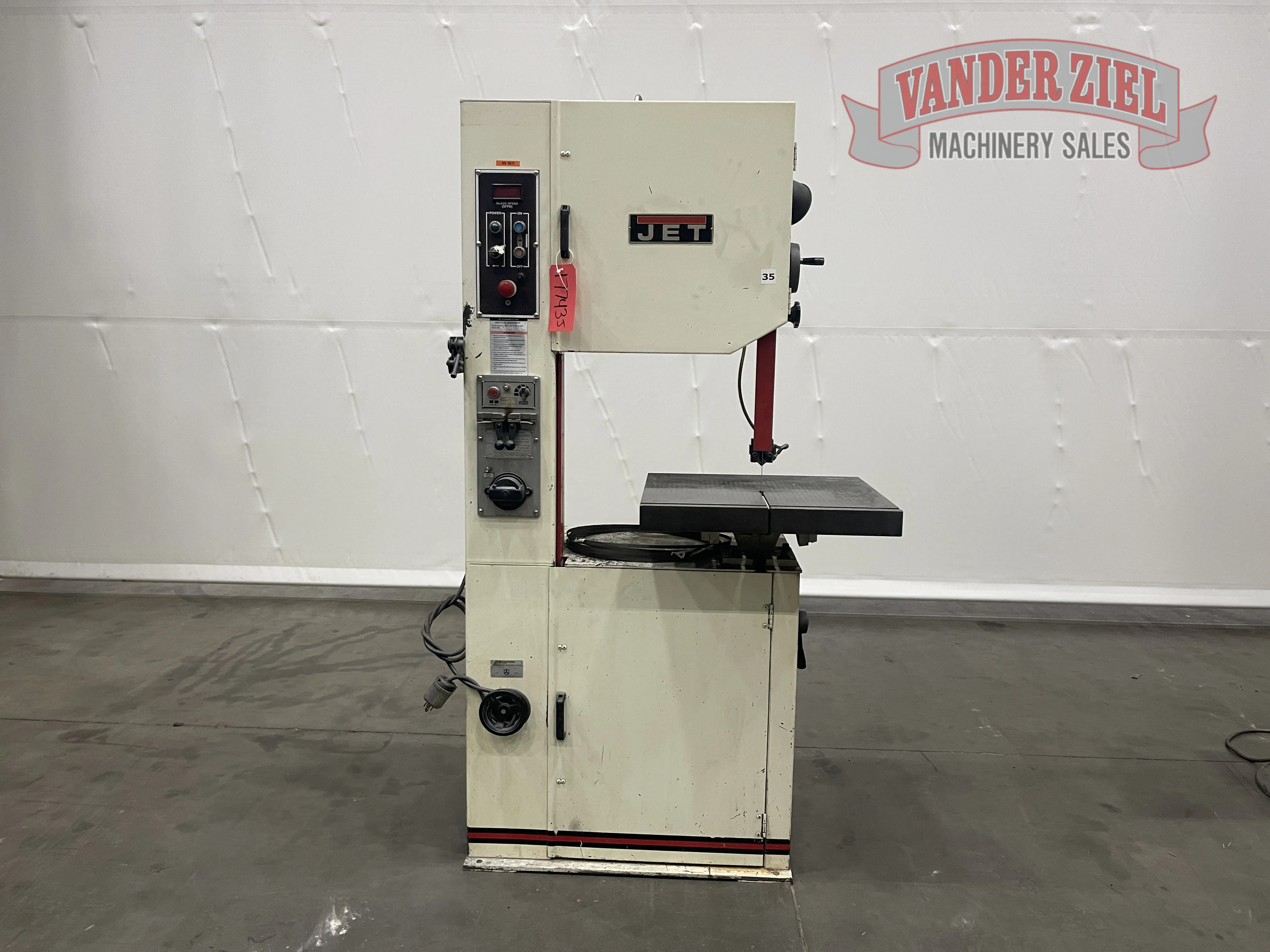 Jet 20" Vertical Bandsaw, Model VBS-2012 - Main Image 1