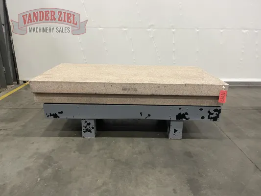 4' x 8' 12" Thick Pink Granite Surface Plate