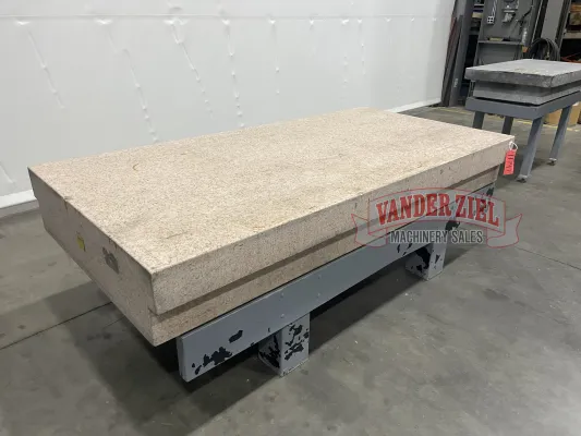 4' x 8' 12" Thick Pink Granite Surface Plate - Gallery Thumbnail 3