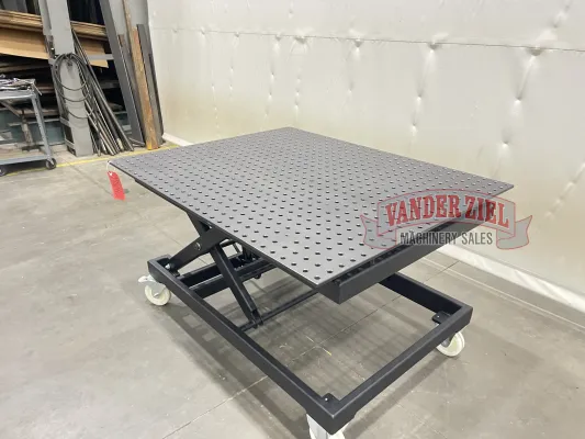 Siegmund Imperial 4' x 5' Heavy Duty Mobile Lifting Welding Table - Gallery Thumbnail 5