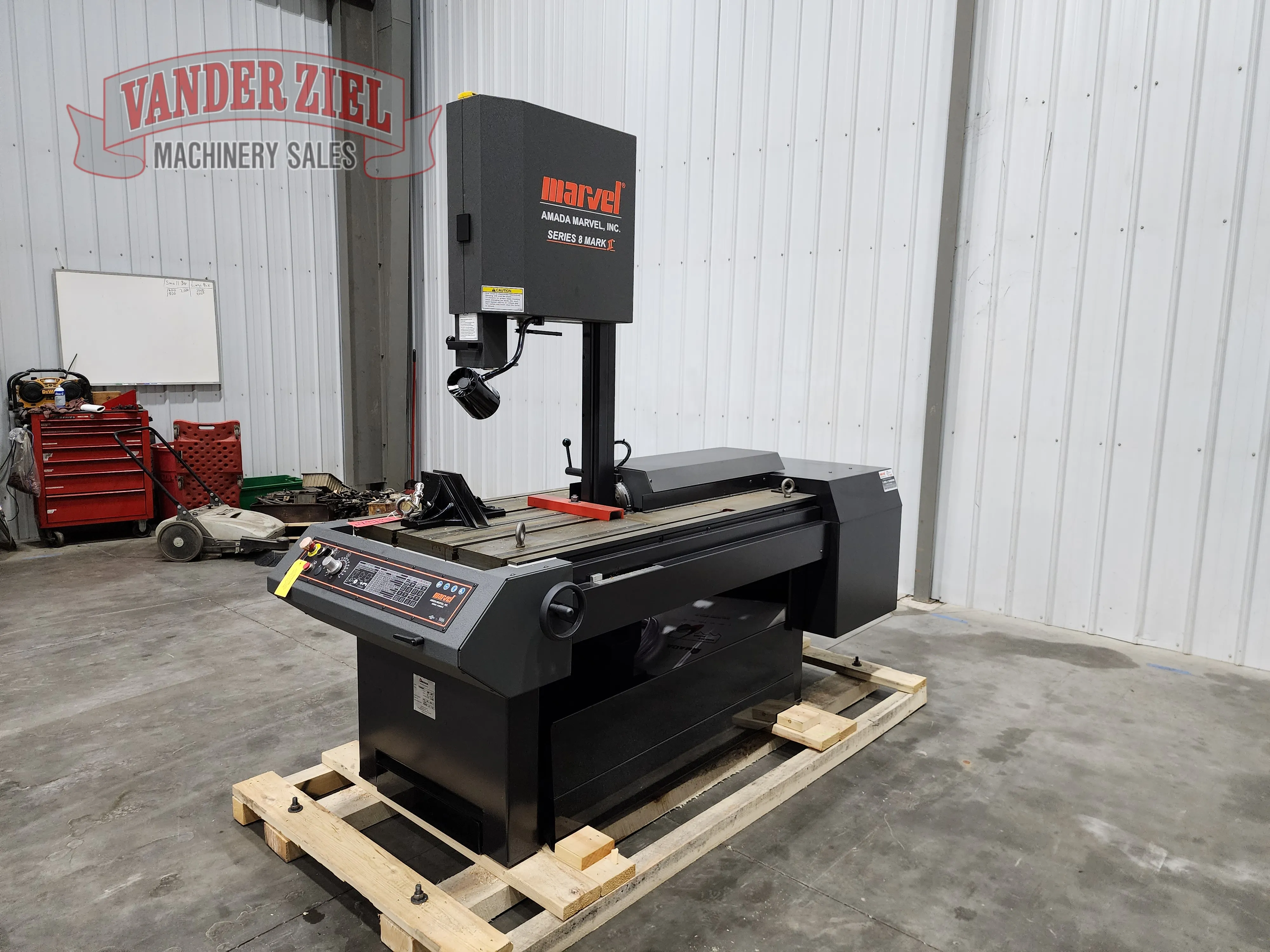 Marvel Model 8 Mark II Vertical Tilt Frame Saw, 18″ x 22″ Capacity 480V – NEW - Main Image 1