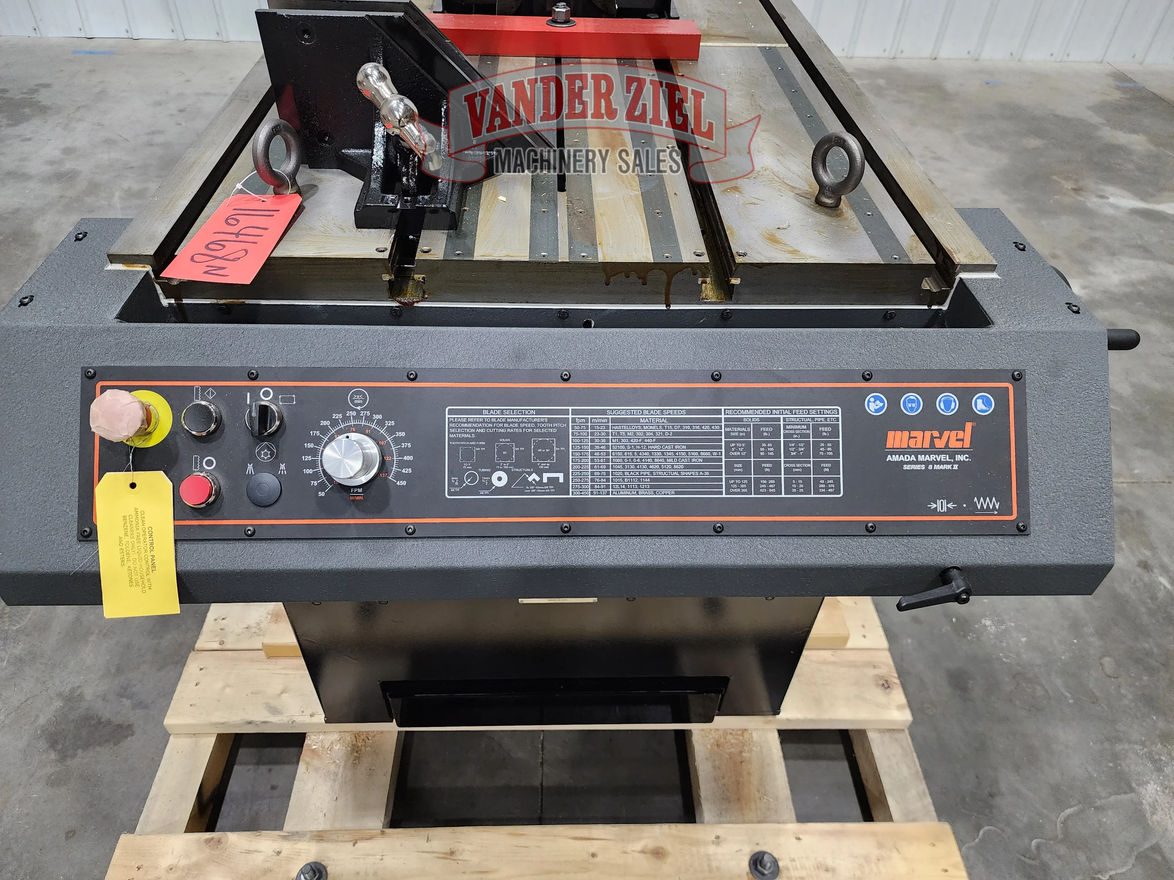 Marvel Model 8 Mark II Vertical Tilt Frame Saw, 18″ x 22″ Capacity 480V – NEW - Prefetch Image 47158