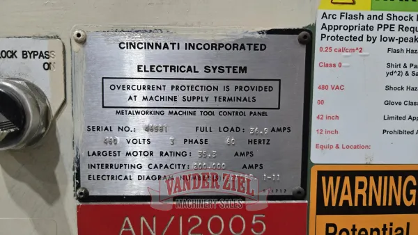 Cincinnati 12’ x 230 Ton Hydraulic Press Brake, Model 230 FMII x 10 - Gallery Thumbnail 2