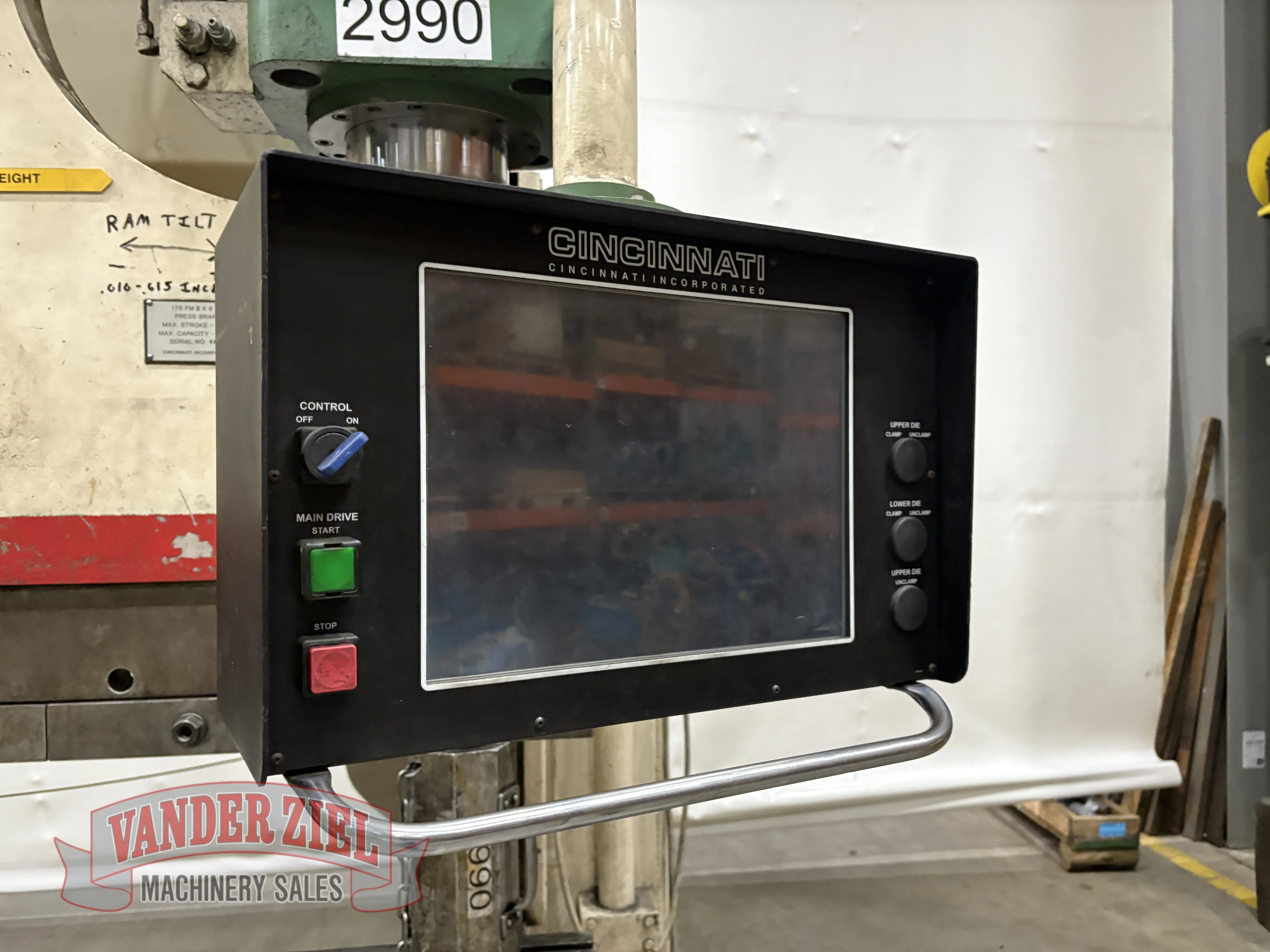 Cincinnati 8’ x 175 Ton Hydraulic Press Brake, Model 175 FMII x 6 - Prefetch Image 47272