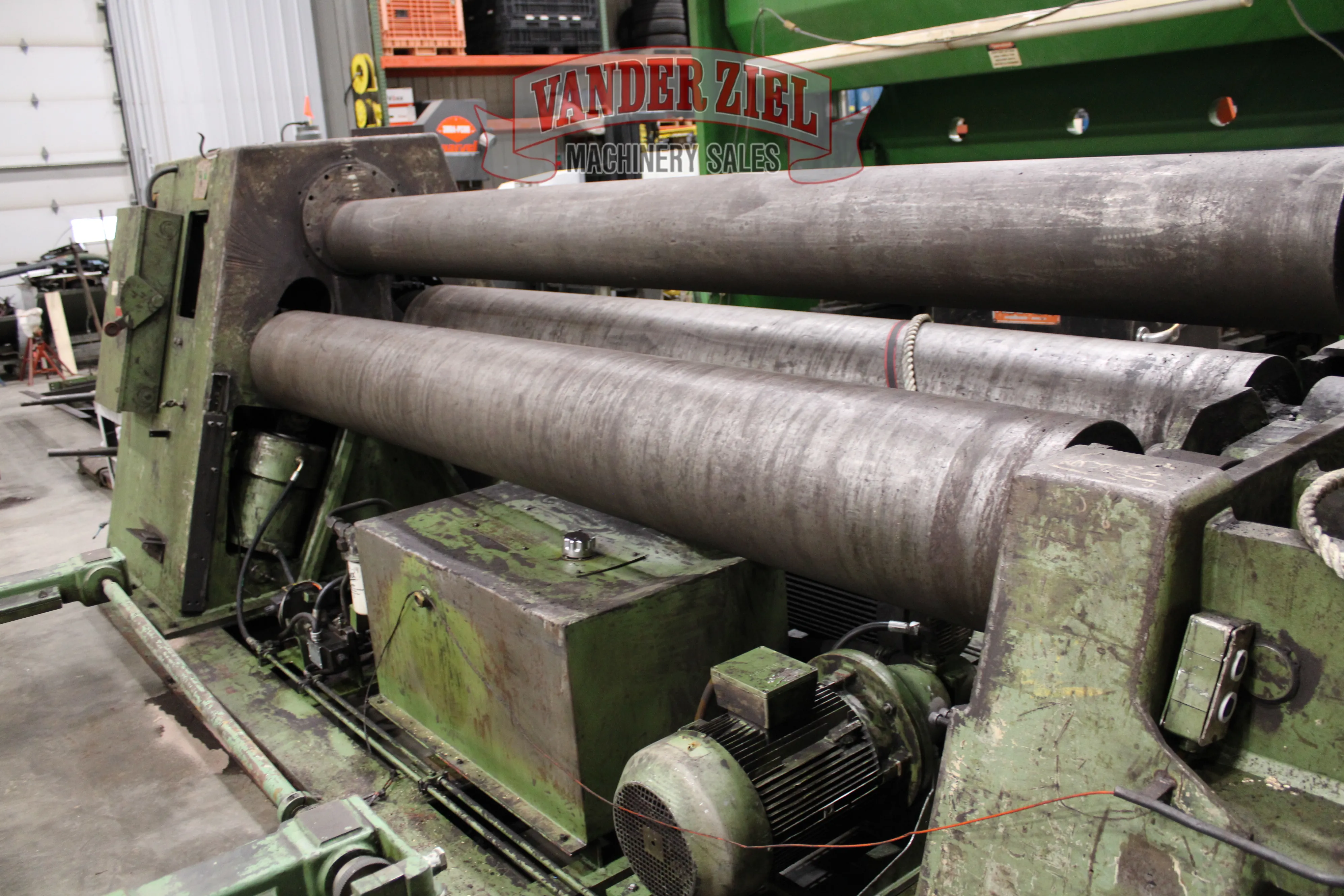 Roundo 10' x 1" Three Pyramid / Initial Pinch Hydraulic Plate Roll, Model PS360 - Prefetch Image 47512