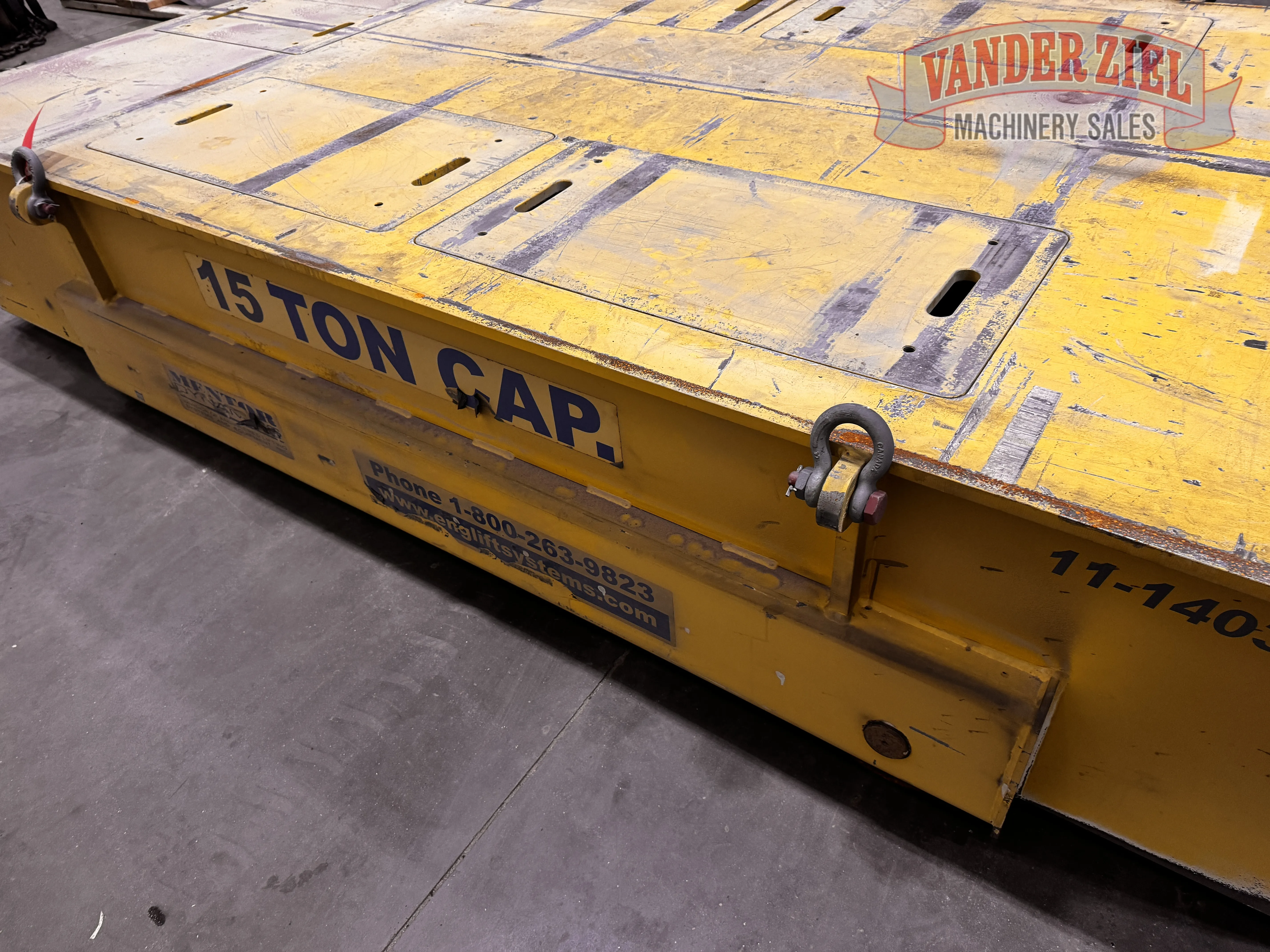 Engineered Lifting System 15 Ton Die Transfer Cart, Model TCS-30000-10-16 - Prefetch Image 47546