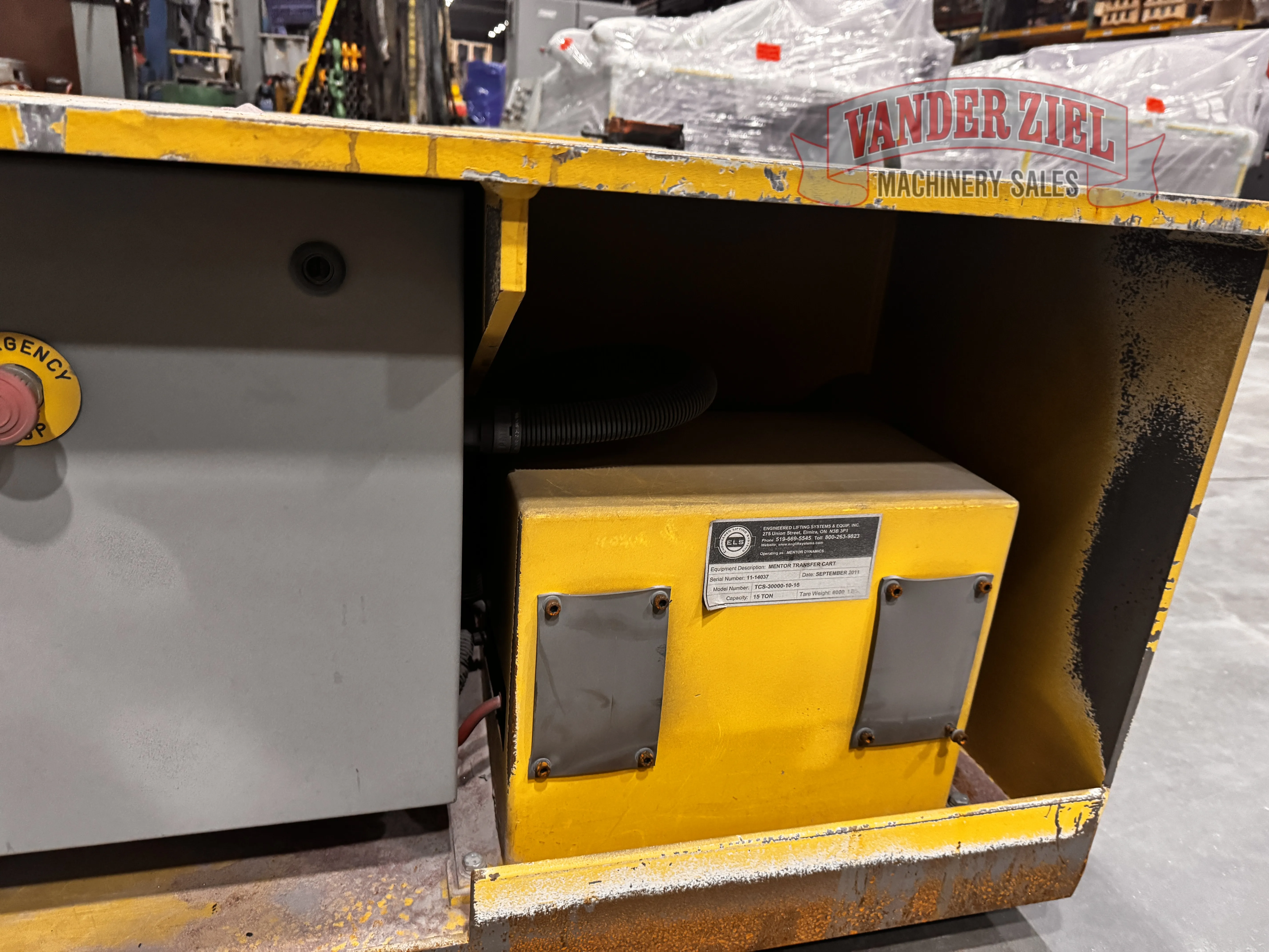 Engineered Lifting System 15 Ton Die Transfer Cart, Model TCS-30000-10-16 - Prefetch Image 47555