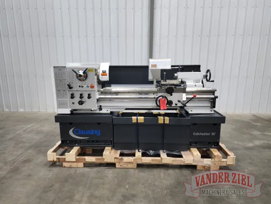Clausing 15"x 50" Gear Head Lathe, Model 8043SS - NEW
