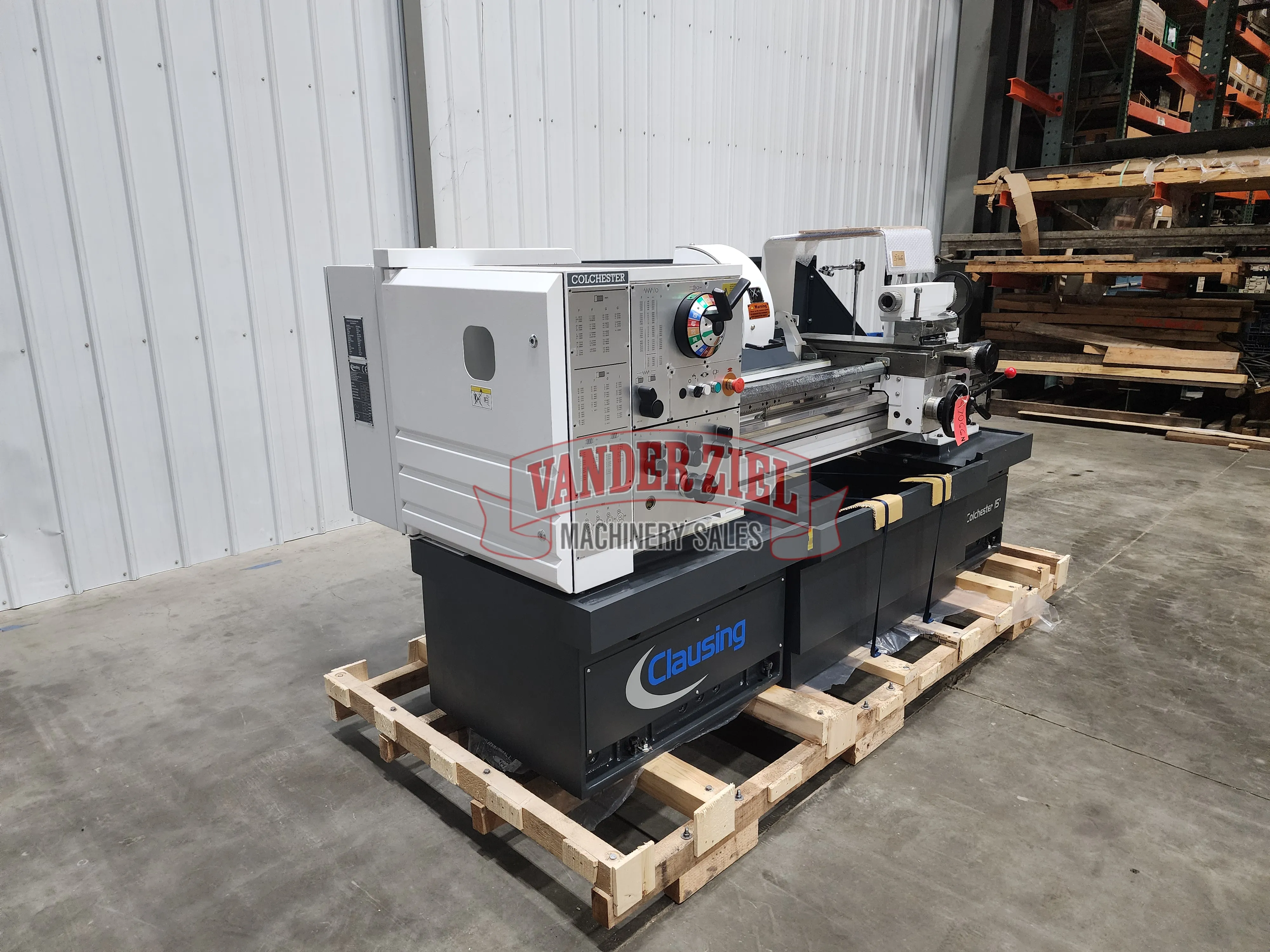 Clausing 15"x 50" Gear Head Lathe, Model 8043SS - NEW - Prefetch Image 47669