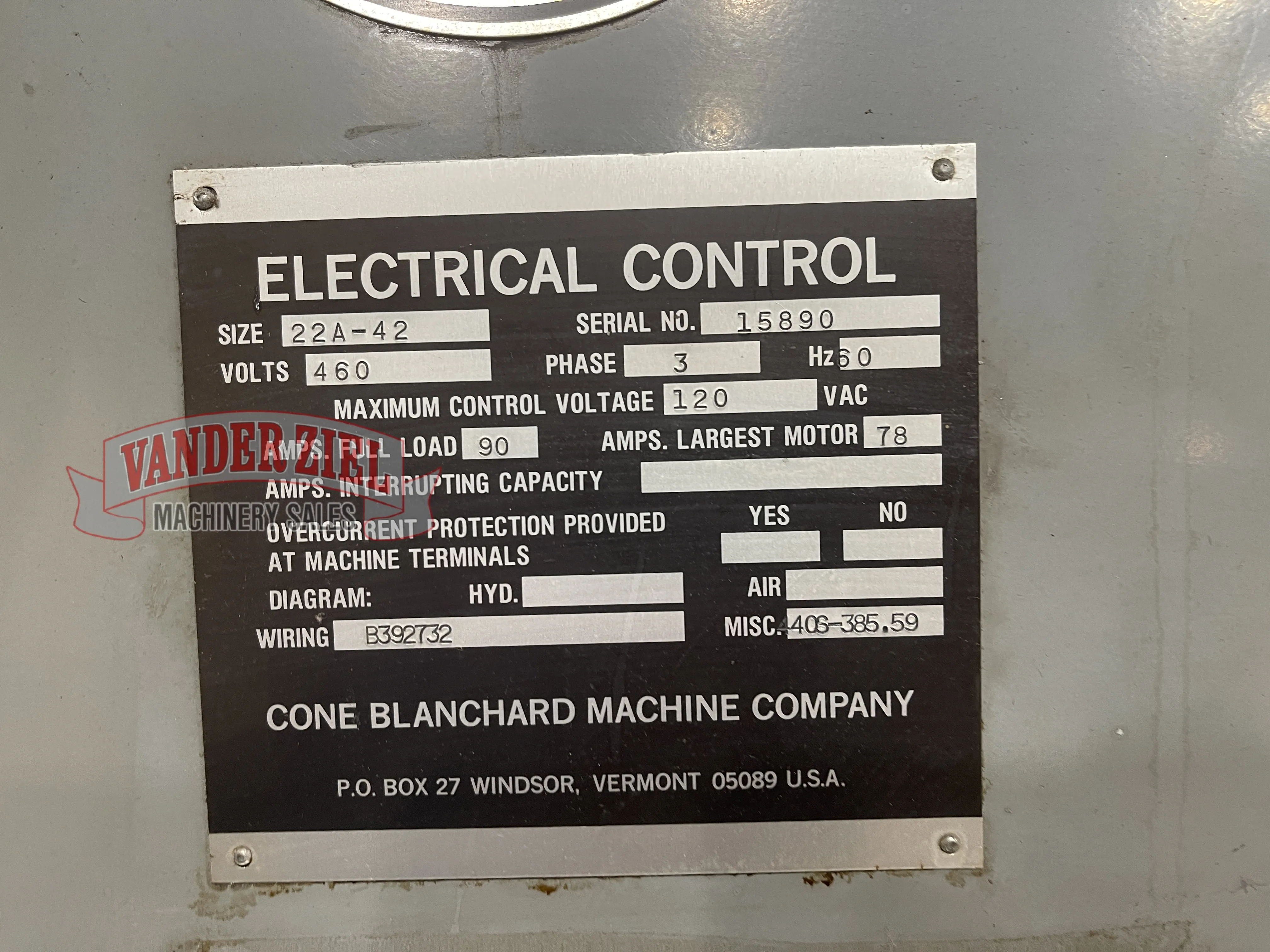 Blanchard 42" Rotary Grinder, Model 22A-42 - Prefetch Image 47702
