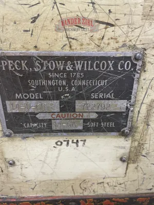 Pexto 6' x 14 Gauge Shear, Model 14-U-6G - Gallery Thumbnail 8
