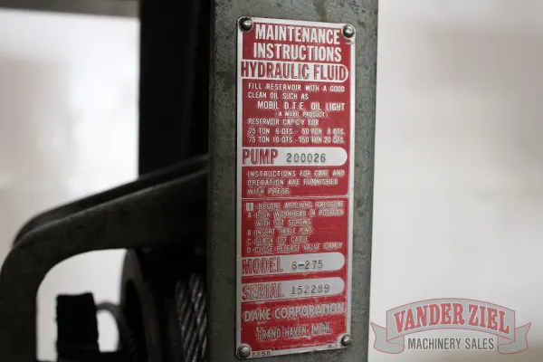 Dake H-Frame Press - Gallery Thumbnail 3