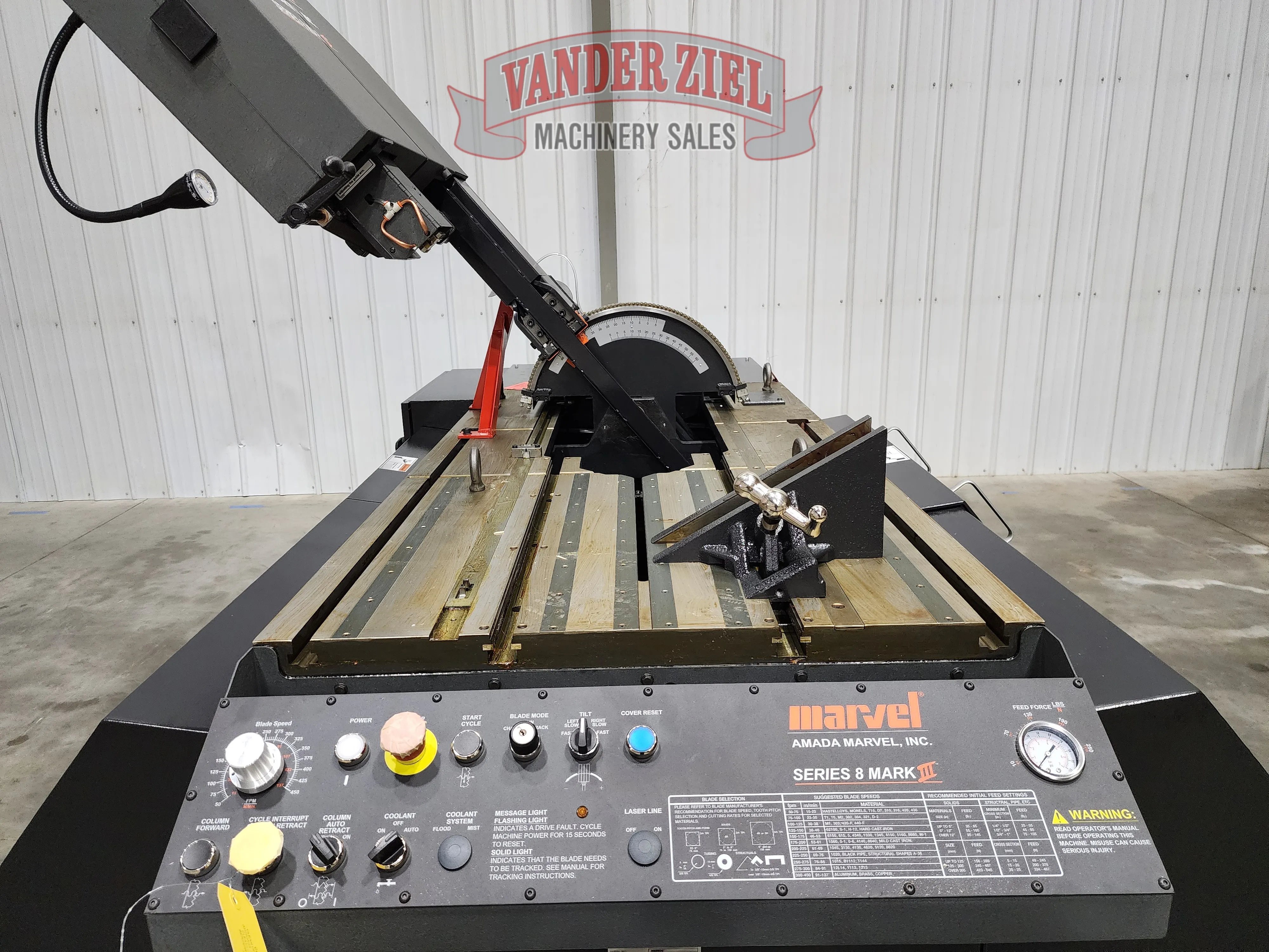 Marvel Series 8 Mark III Vertical Tilt-Frame Saw, 18″ x 22″ Capacity 460V– NEW - Prefetch Image 47970