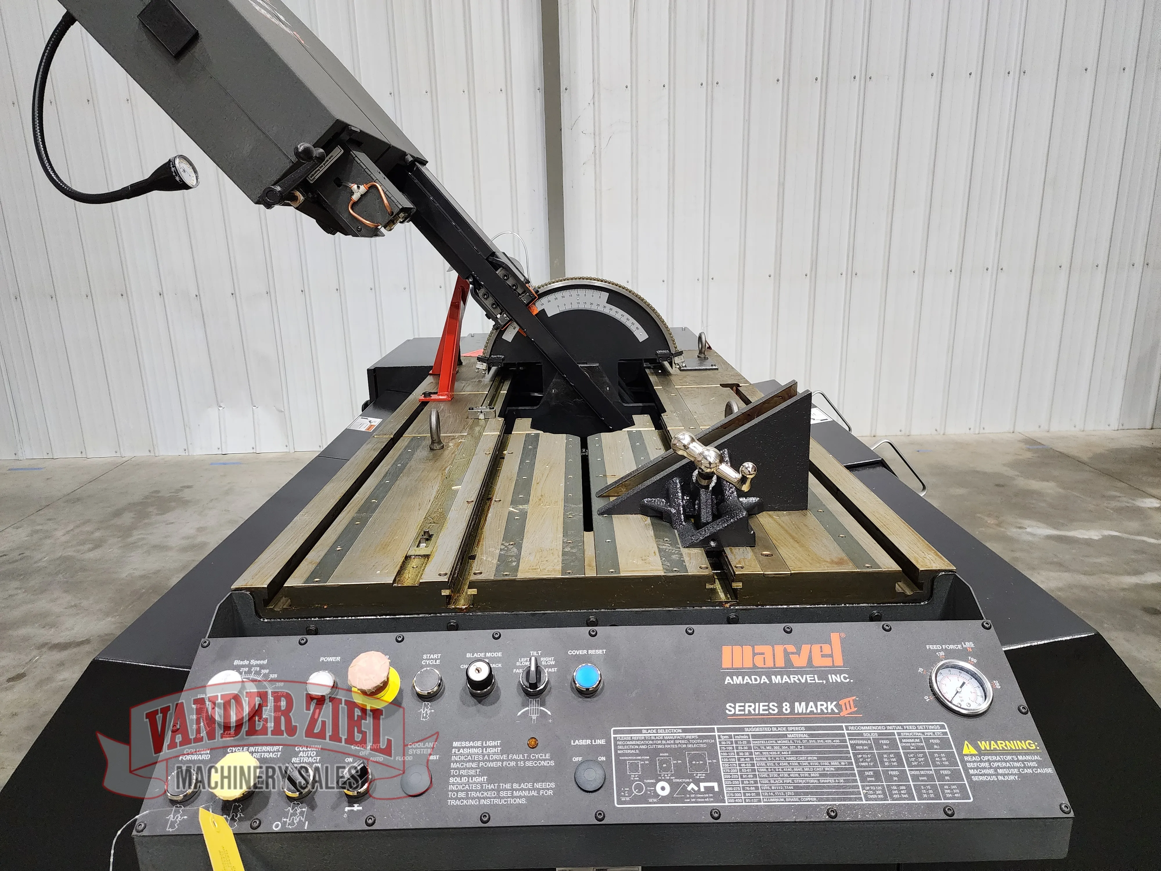 Marvel Series 8 Mark III Vertical Tilt-Frame Saw, 18″ x 22″ Capacity 460V– NEW - Prefetch Image 47977