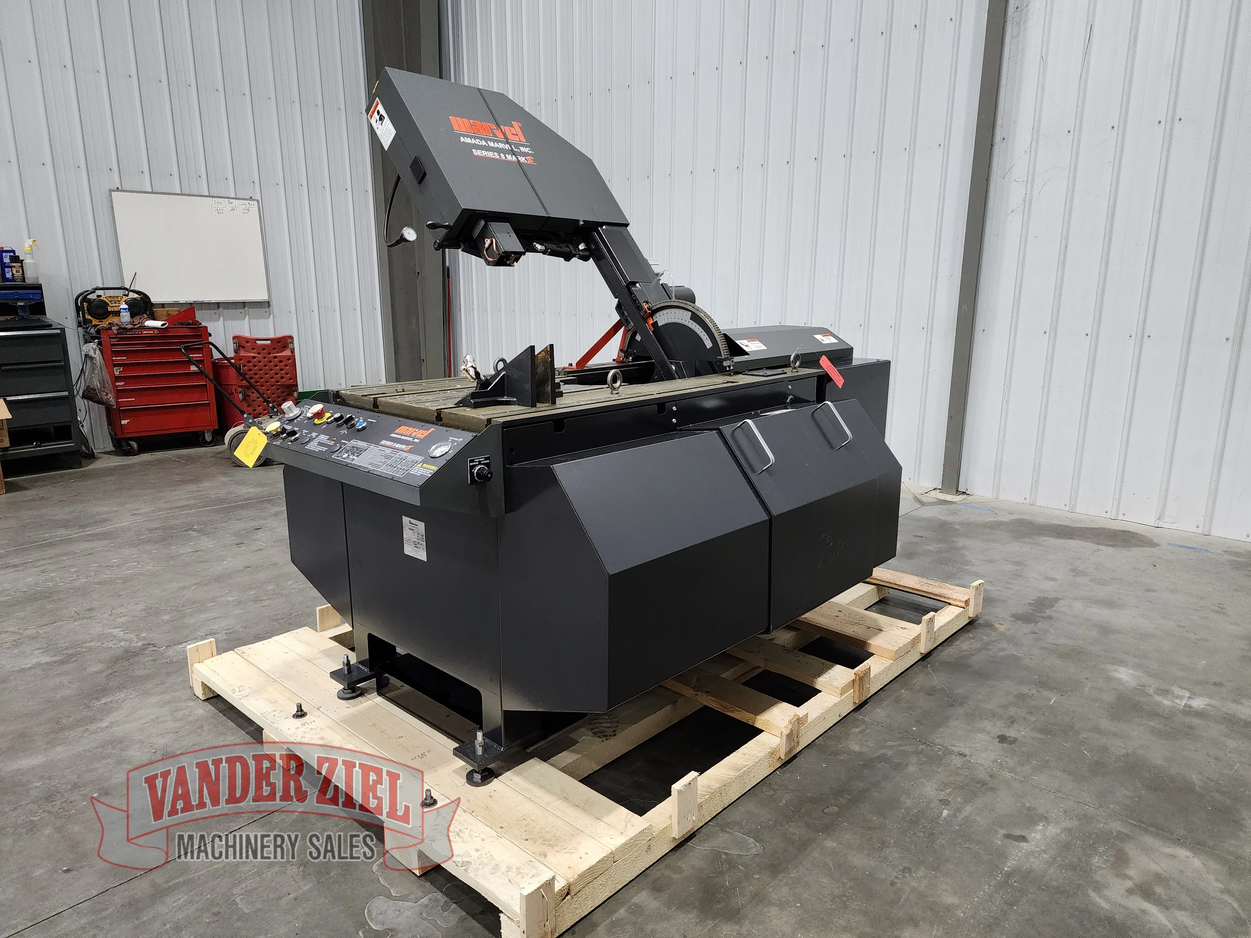 Marvel Series 8 Mark III Vertical Tilt-Frame Saw, 18″ x 22″ Capacity 460V– NEW - Main Image 1