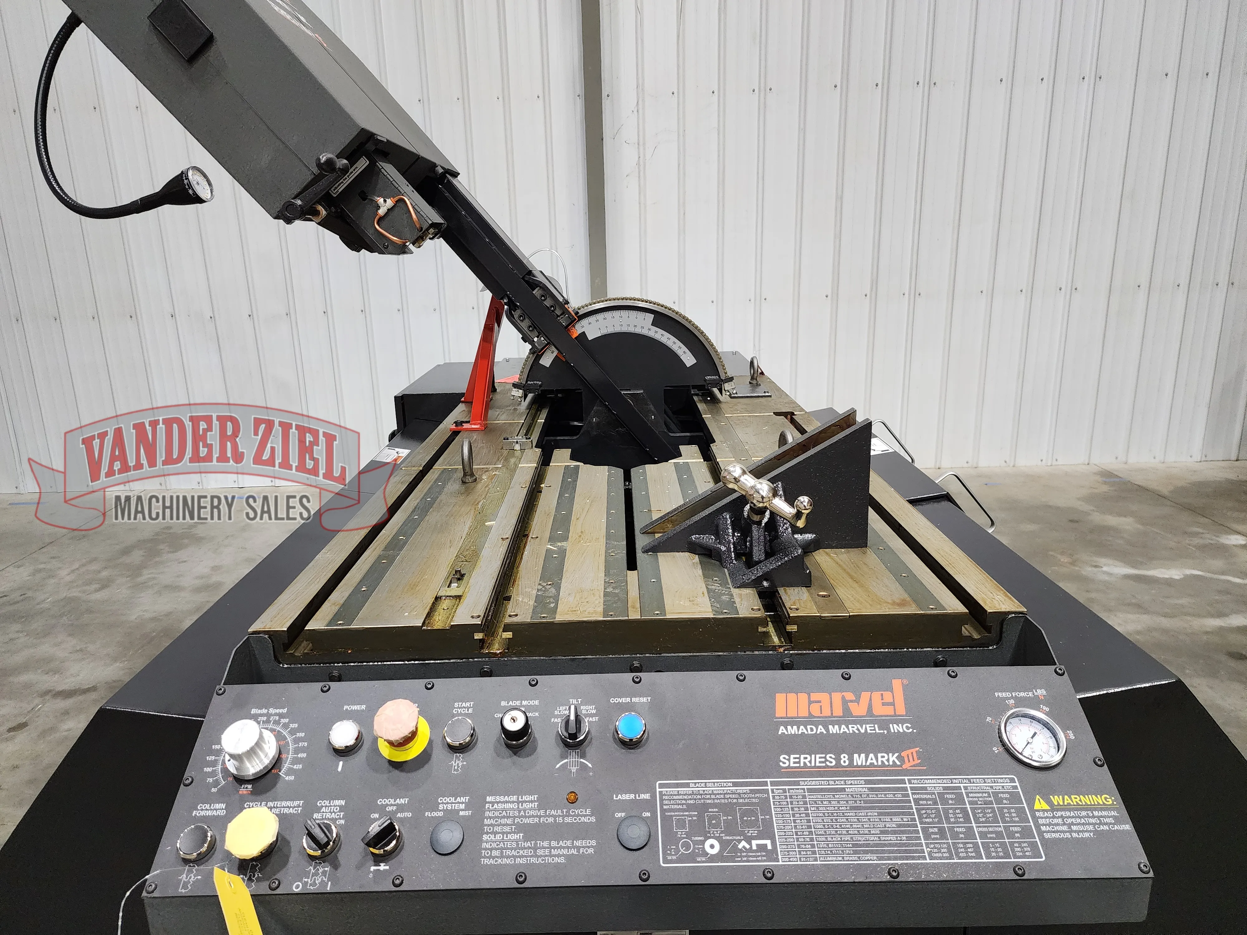 Marvel Series 8 Mark III Vertical Tilt-Frame Saw, 18″ x 22″ Capacity 460V– NEW - Prefetch Image 47984