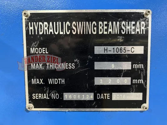 Birmingham 10' x 1/4" Shear, Model H-1035-C - Gallery Thumbnail 6
