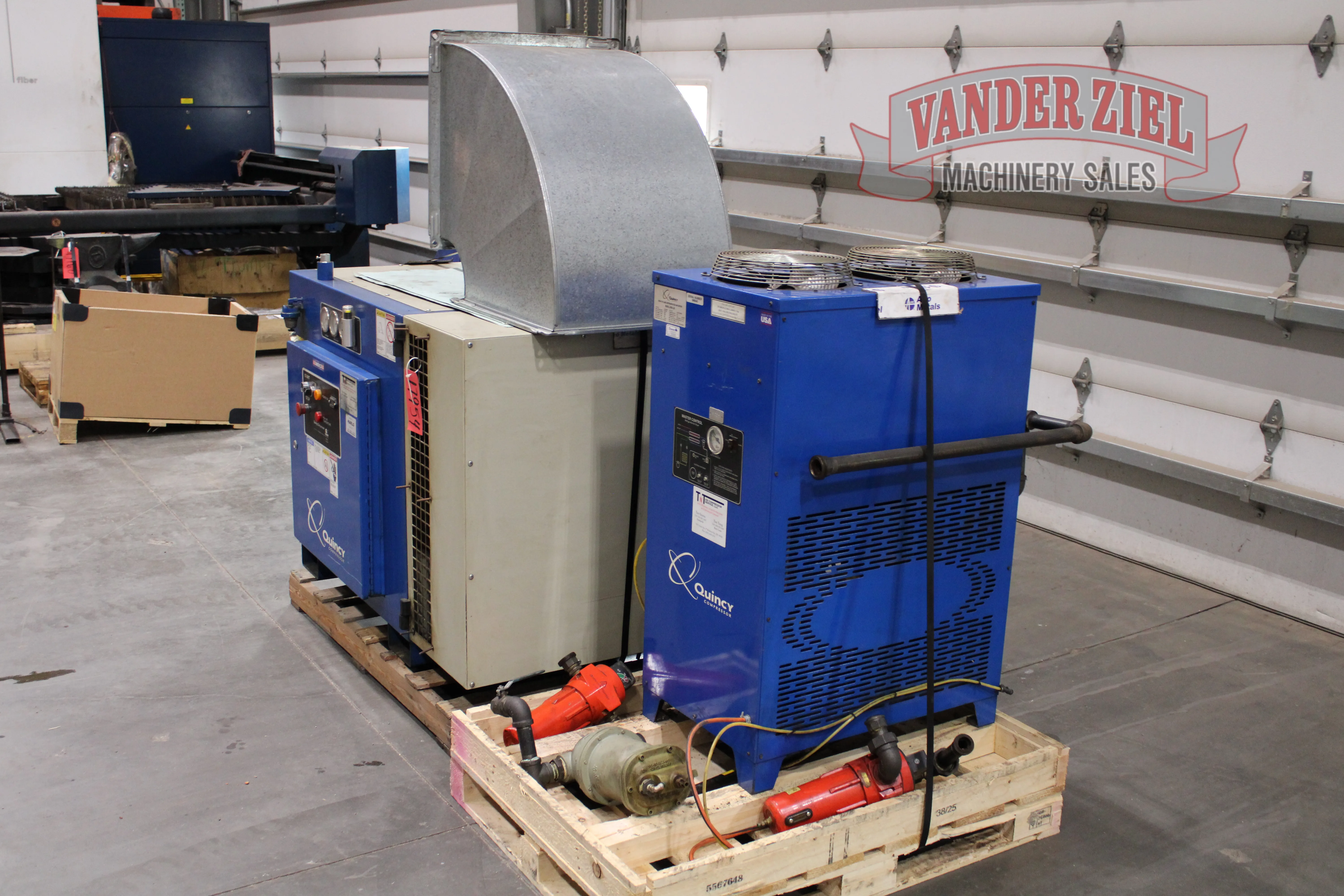 Quincy Rotary Screw Air Compressor & Dryer - Prefetch Image 48105