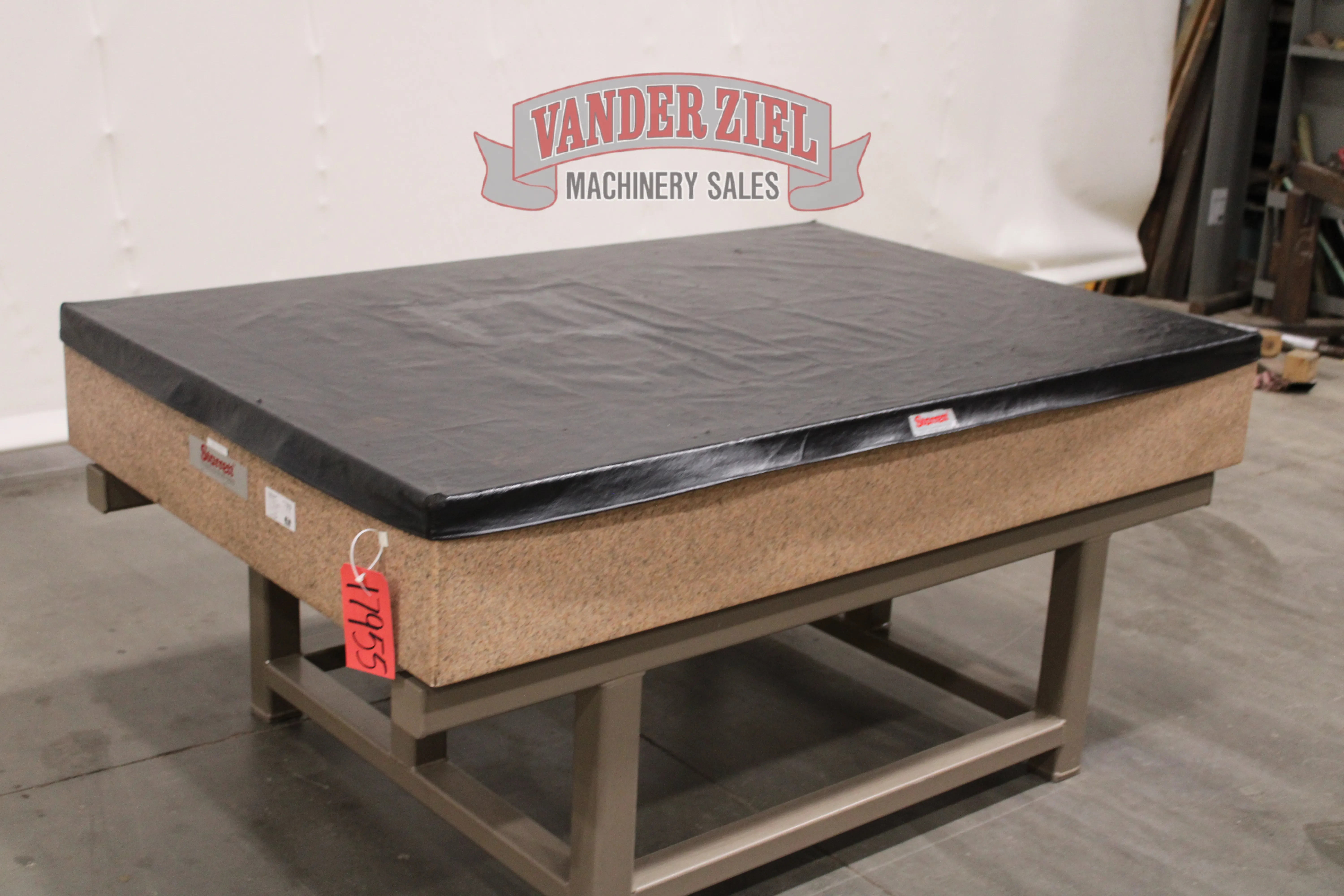 Starrett 4' x 6' x 8" Pink Grade A Granite Surface Plate - Prefetch Image 48126